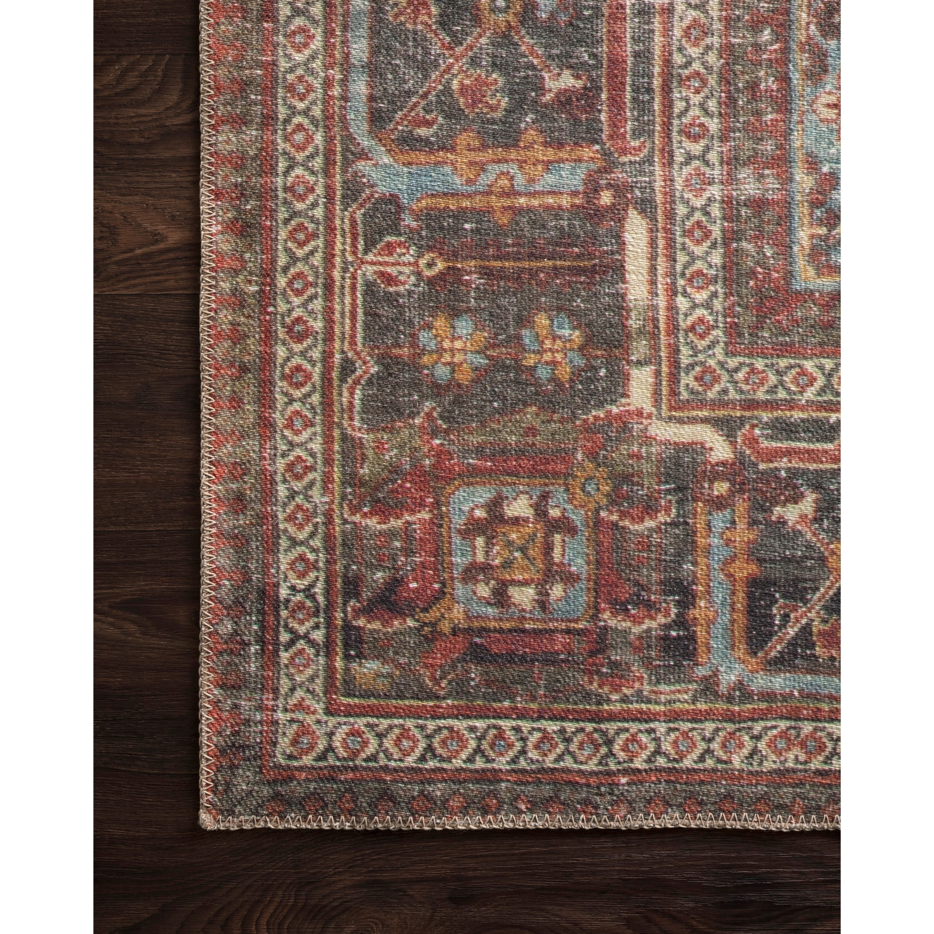 Loloi Rugs Loren 7'6" x 9'6" Brick / Midnight Rug