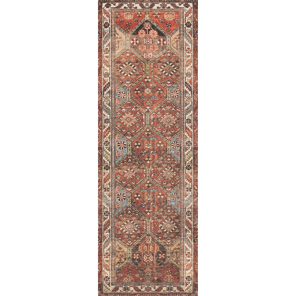 Loloi Rugs Loren 3'6" x 5'6" Spice / Multi Rug