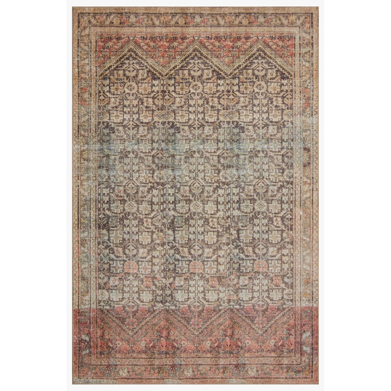 Loloi Rugs Loren 3'6" x 5'6" Charcoal / Multi Rug