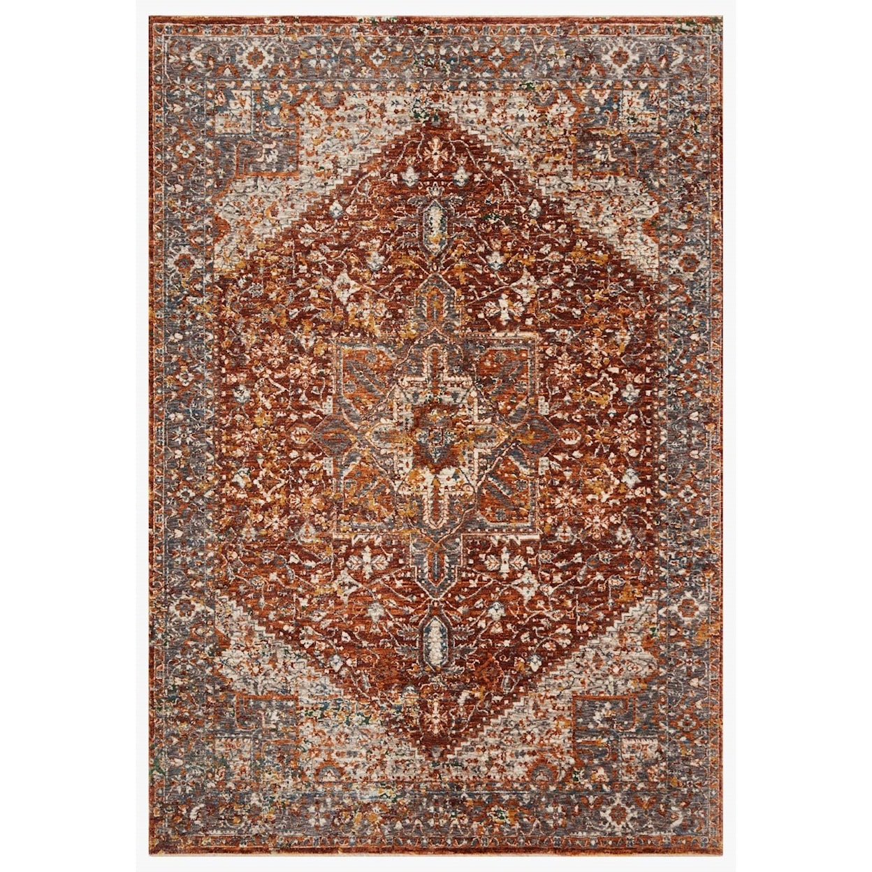 Reeds Rugs Lourdes 2'3" x 3'10" Rust / Multi Rug