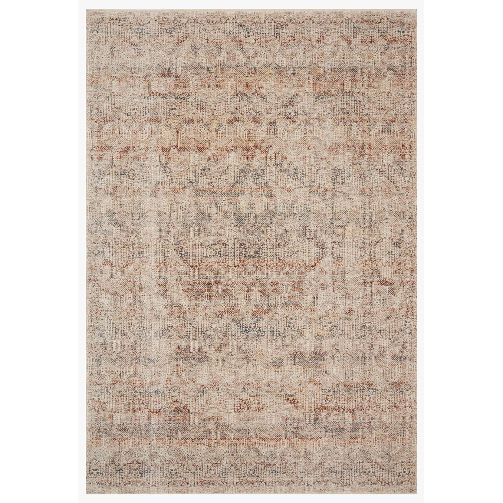 18" x 18"  Ivory / Spice Rug