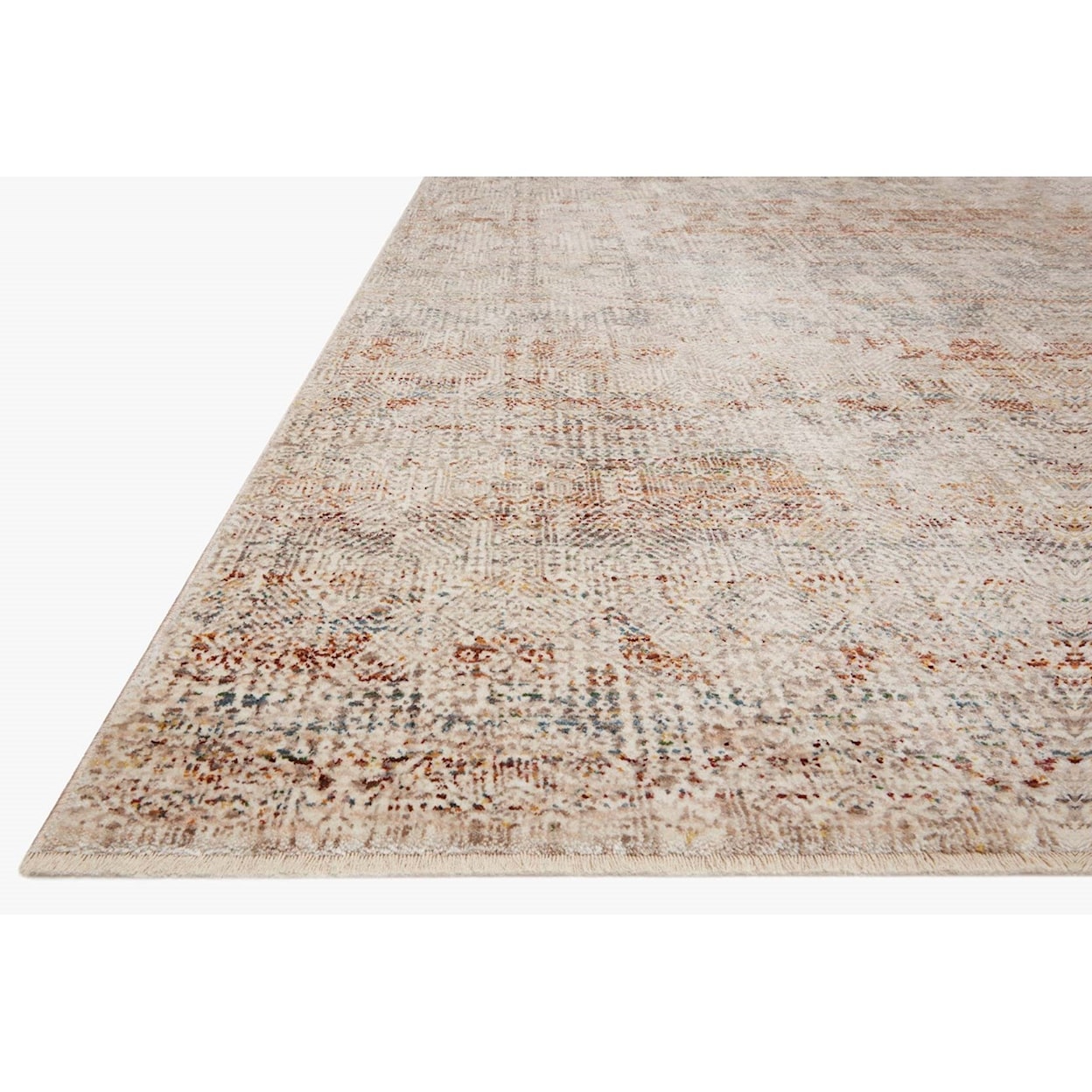 Loloi Rugs Lourdes 5'7" x 5'7"  Ivory / Spice Rug