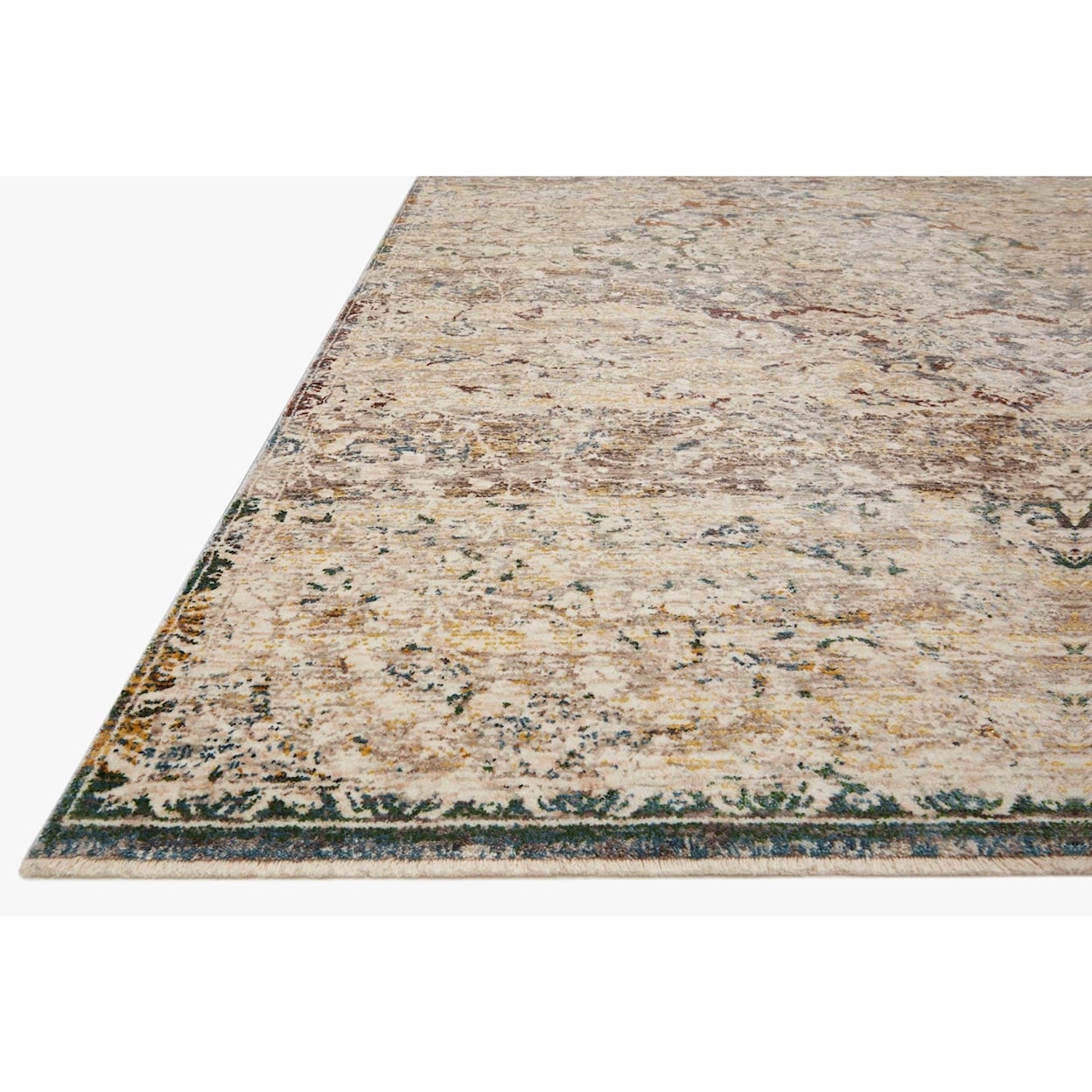 Reeds Rugs Lourdes 2'7" x 10'0" Ivory / Multi Rug