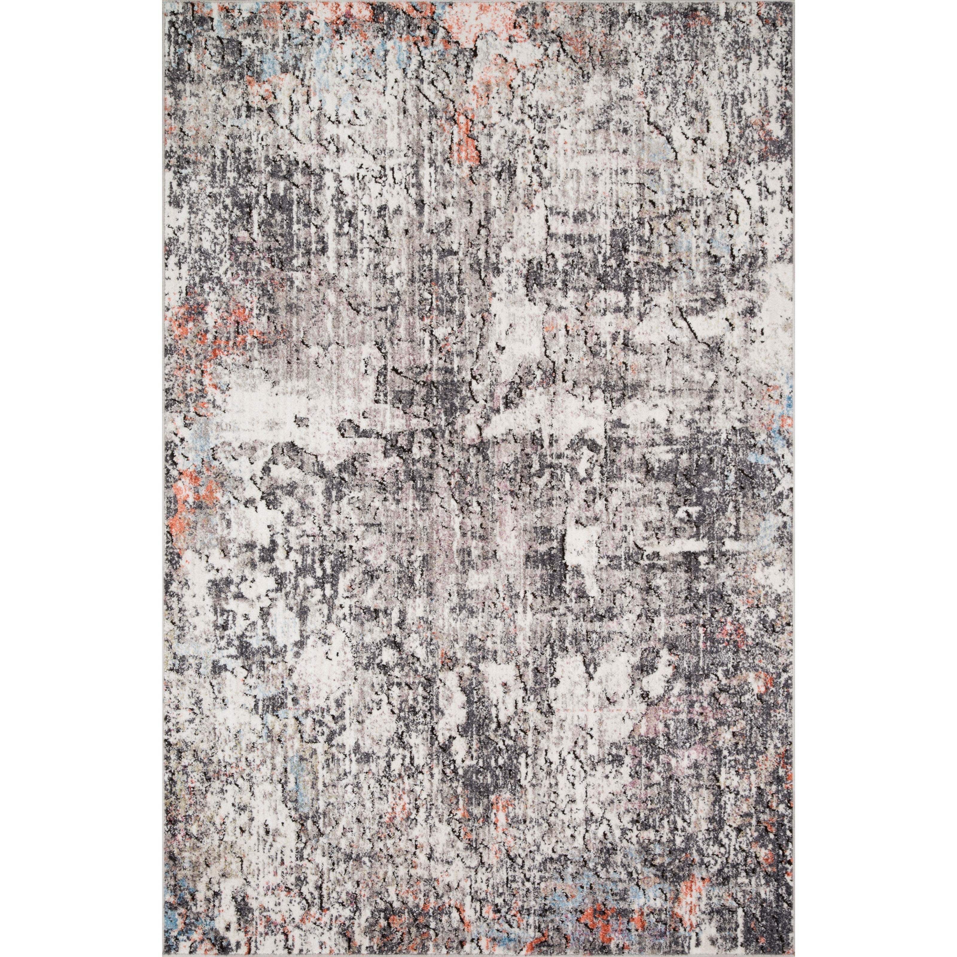 2'4" x 10' Ivory / Granite Rug