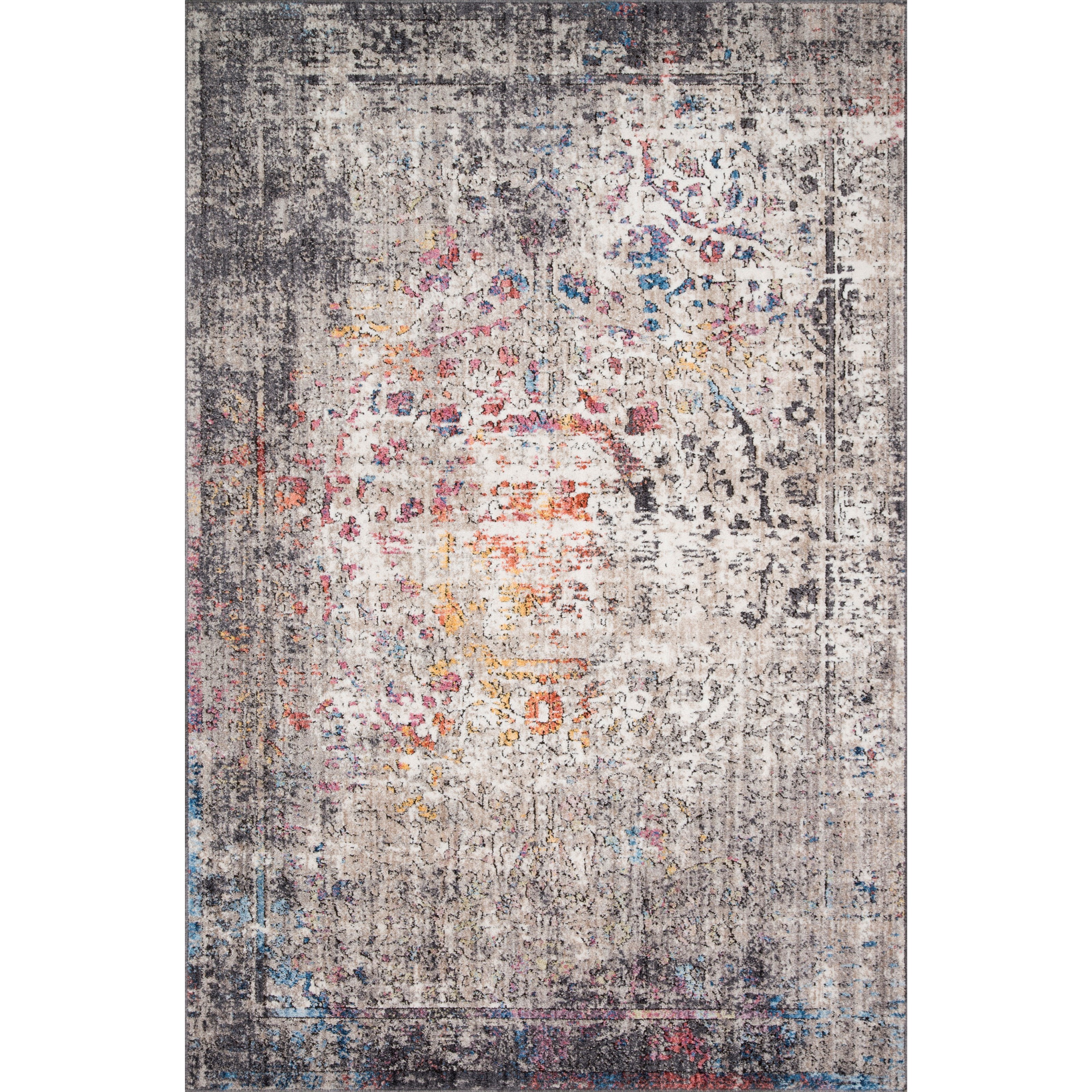 Loloi Rugs Medusa 6' x 8'8" Granite / Multi Rug