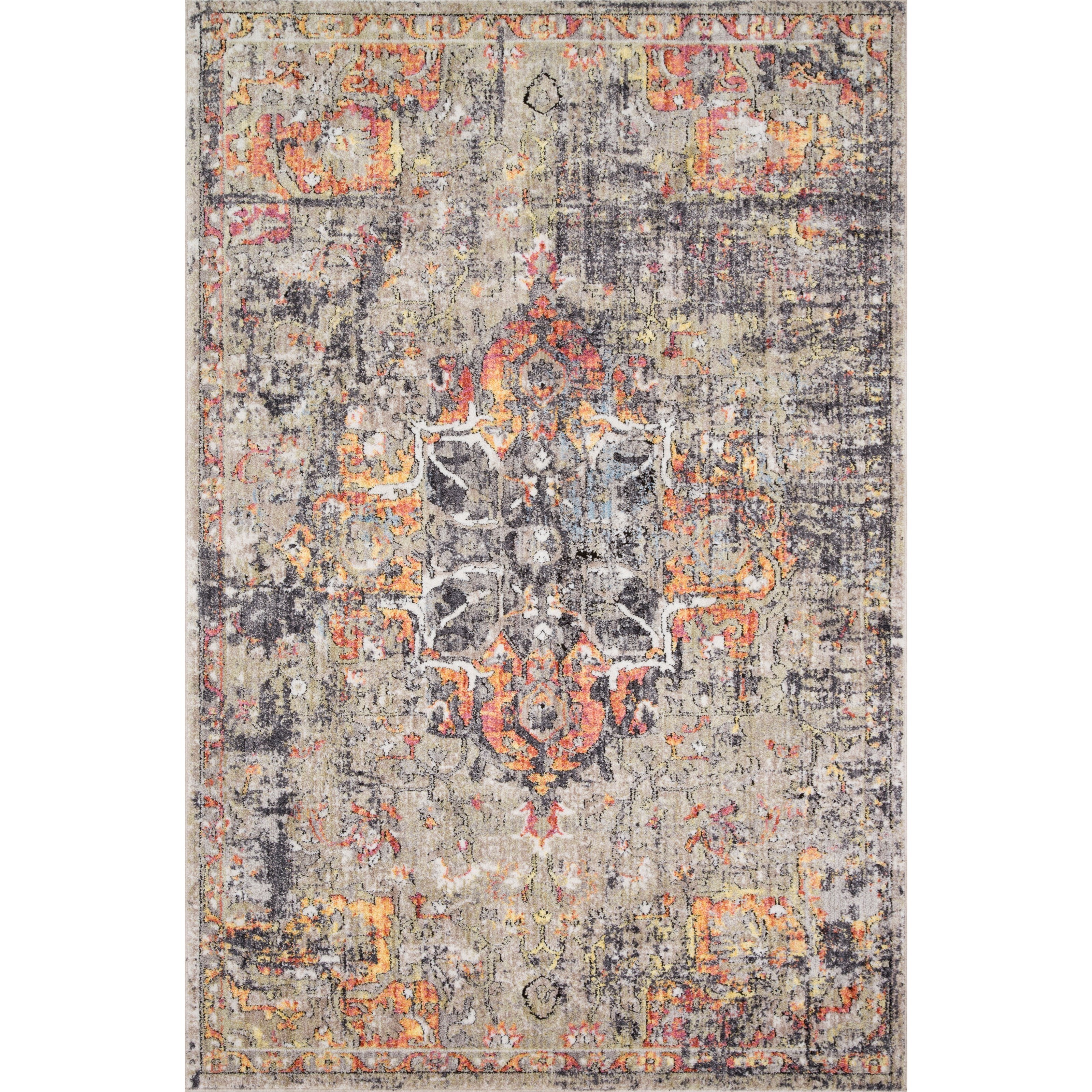 Loloi Rugs Medusa 6' x 8'8" Taupe / Sunset Rug