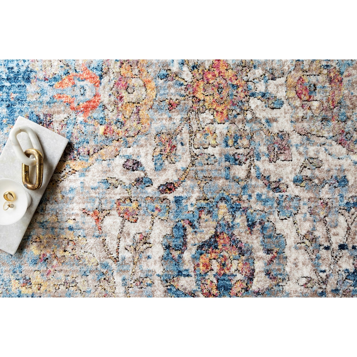 Loloi Rugs Medusa 2'4" x 10' Blue / Multi Rug