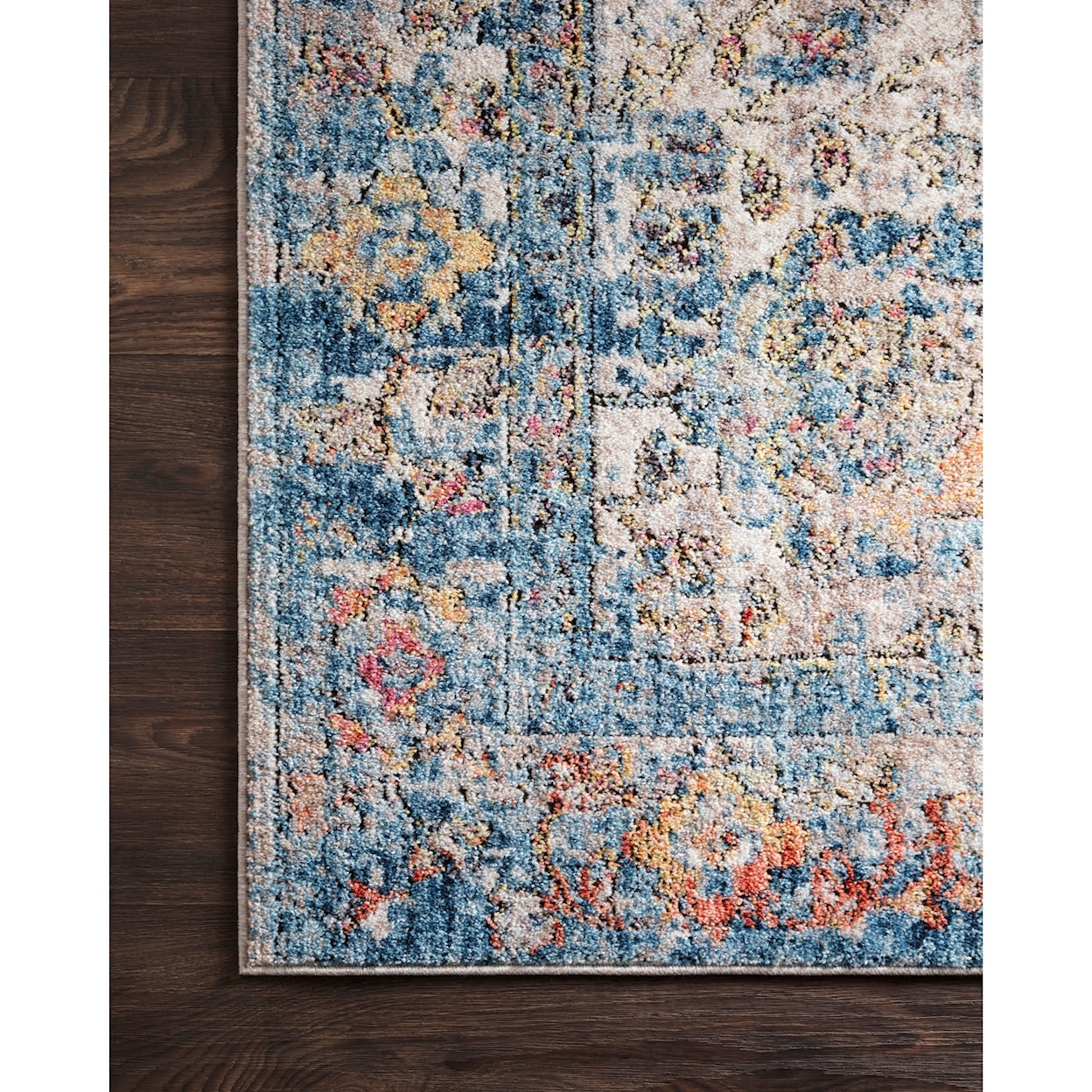 Reeds Rugs Medusa 2'4" x 10' Blue / Multi Rug