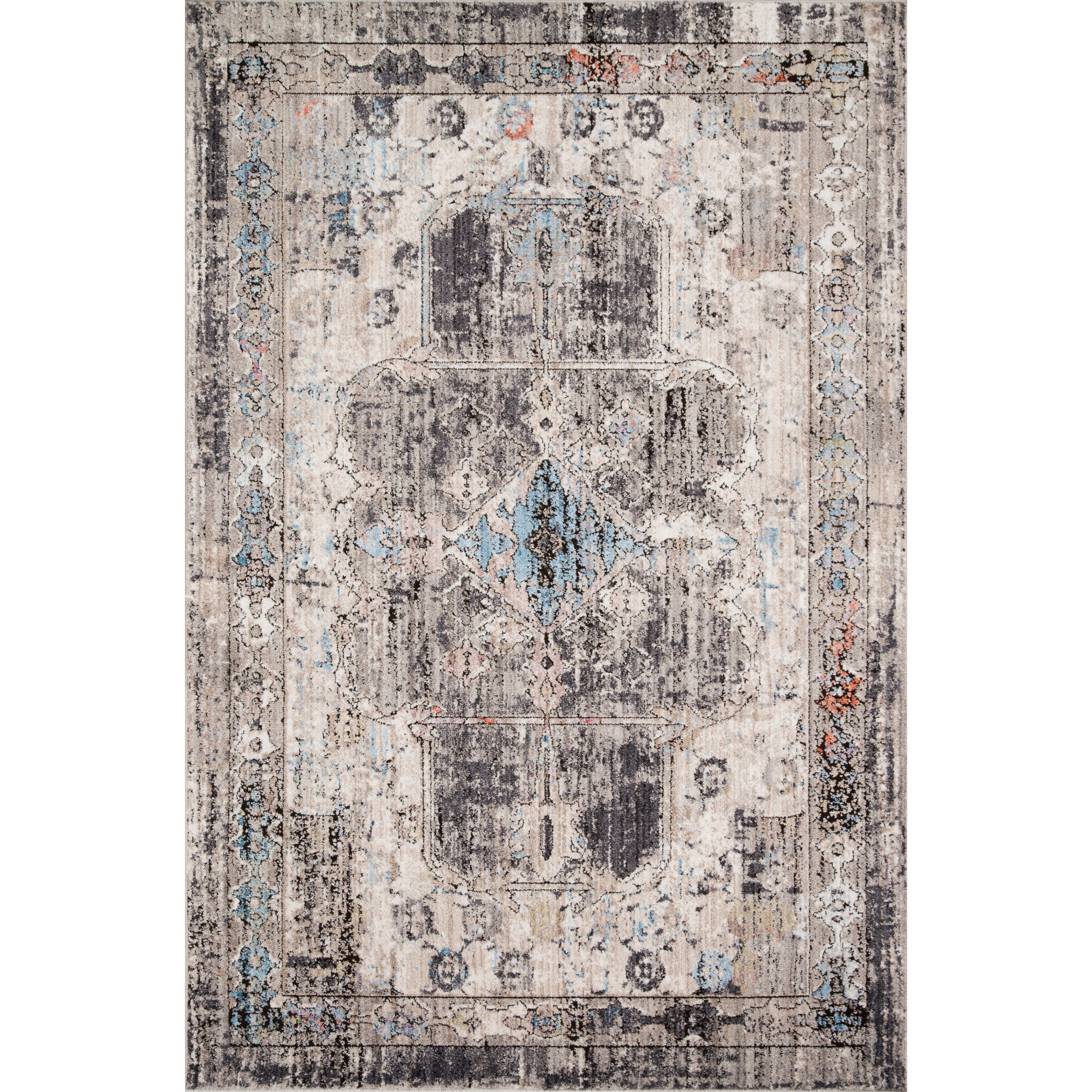 Loloi Rugs Medusa 1'6" x 1'6"  Natural / Stone Rug