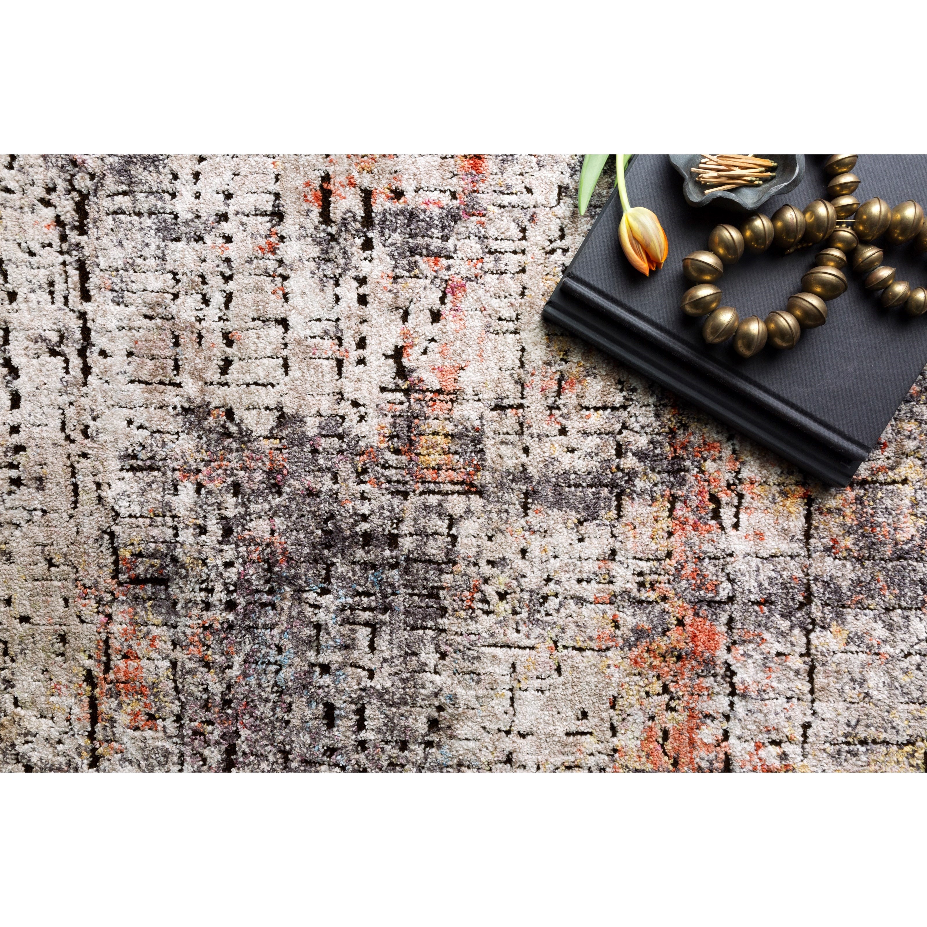 3'11" x 5'7" Graphite / Sunset Rug