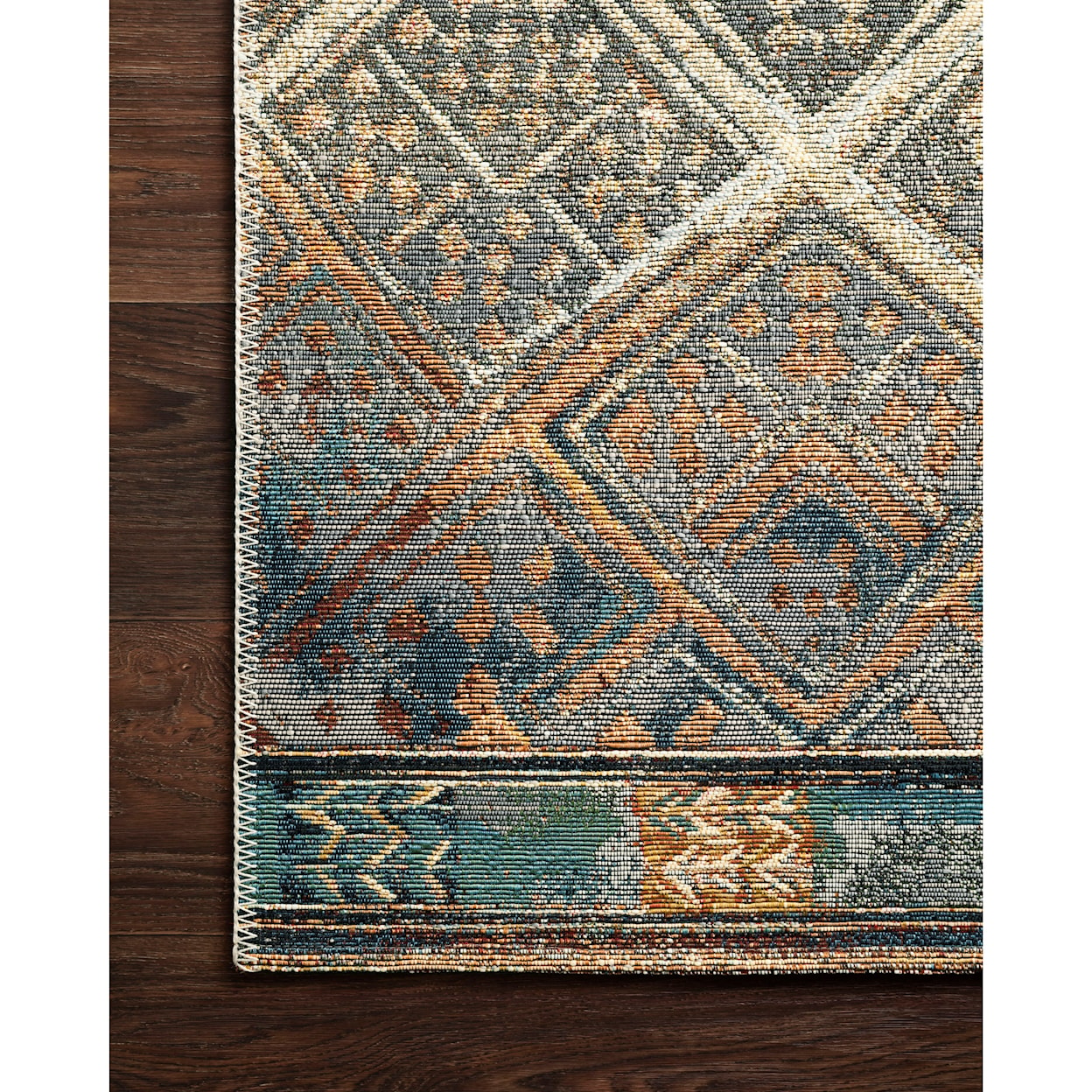 Loloi Rugs Mika 1'6" x 1'6"  Ivory / Mediterranean Rug