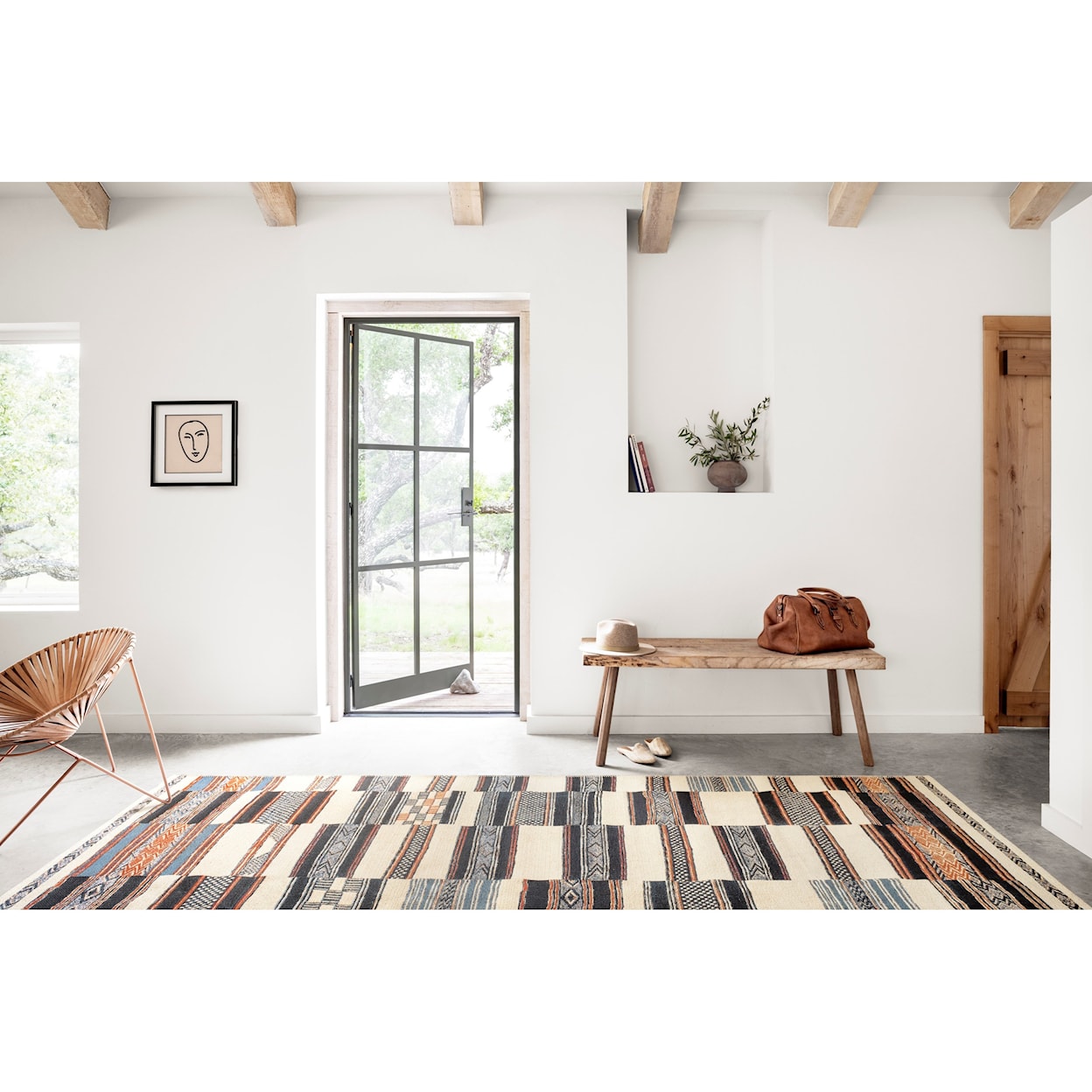 Reeds Rugs Mika 6'7" x 9'4" Ivory / Multi Rug