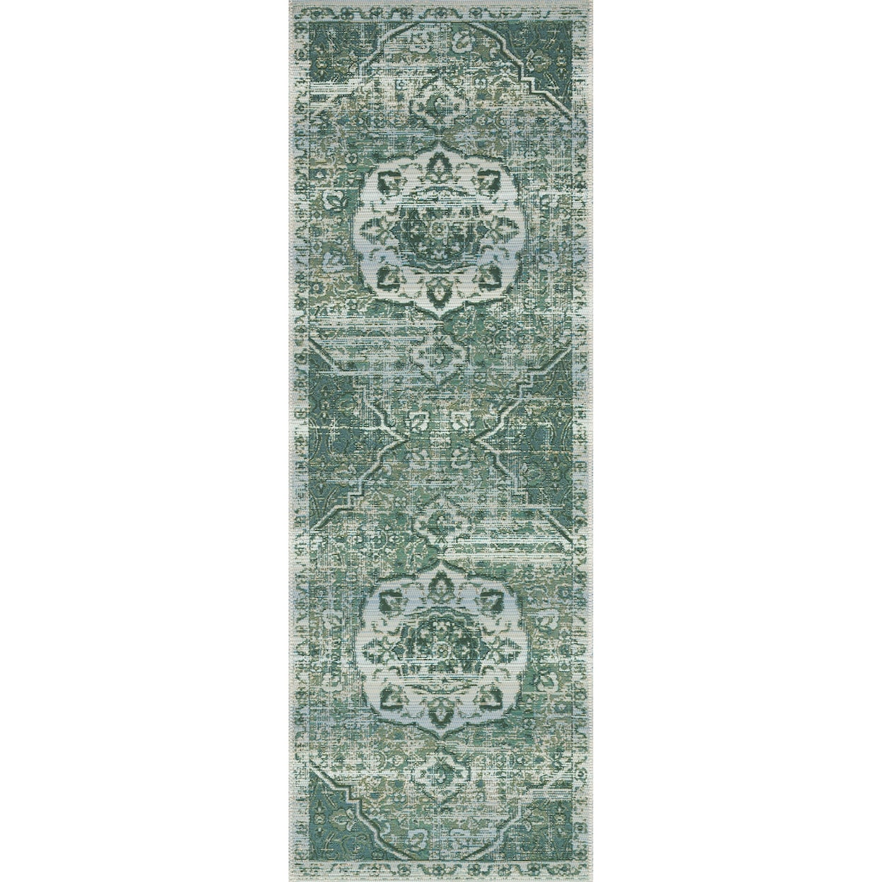 Reeds Rugs Mika 2'5" x 7'8" Green / Mist Rug