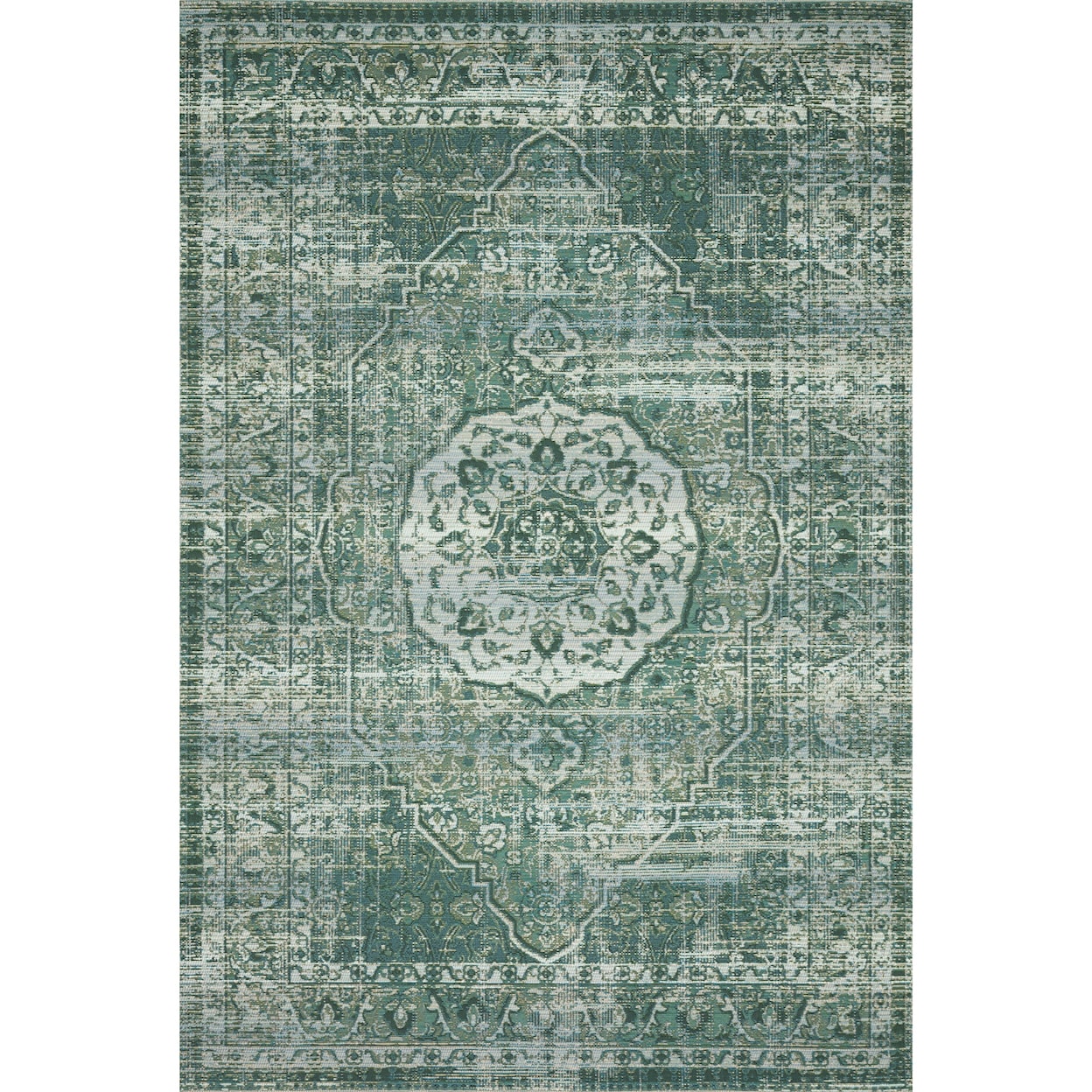 Reeds Rugs Mika 2'5" x 11'2" Green / Mist Rug