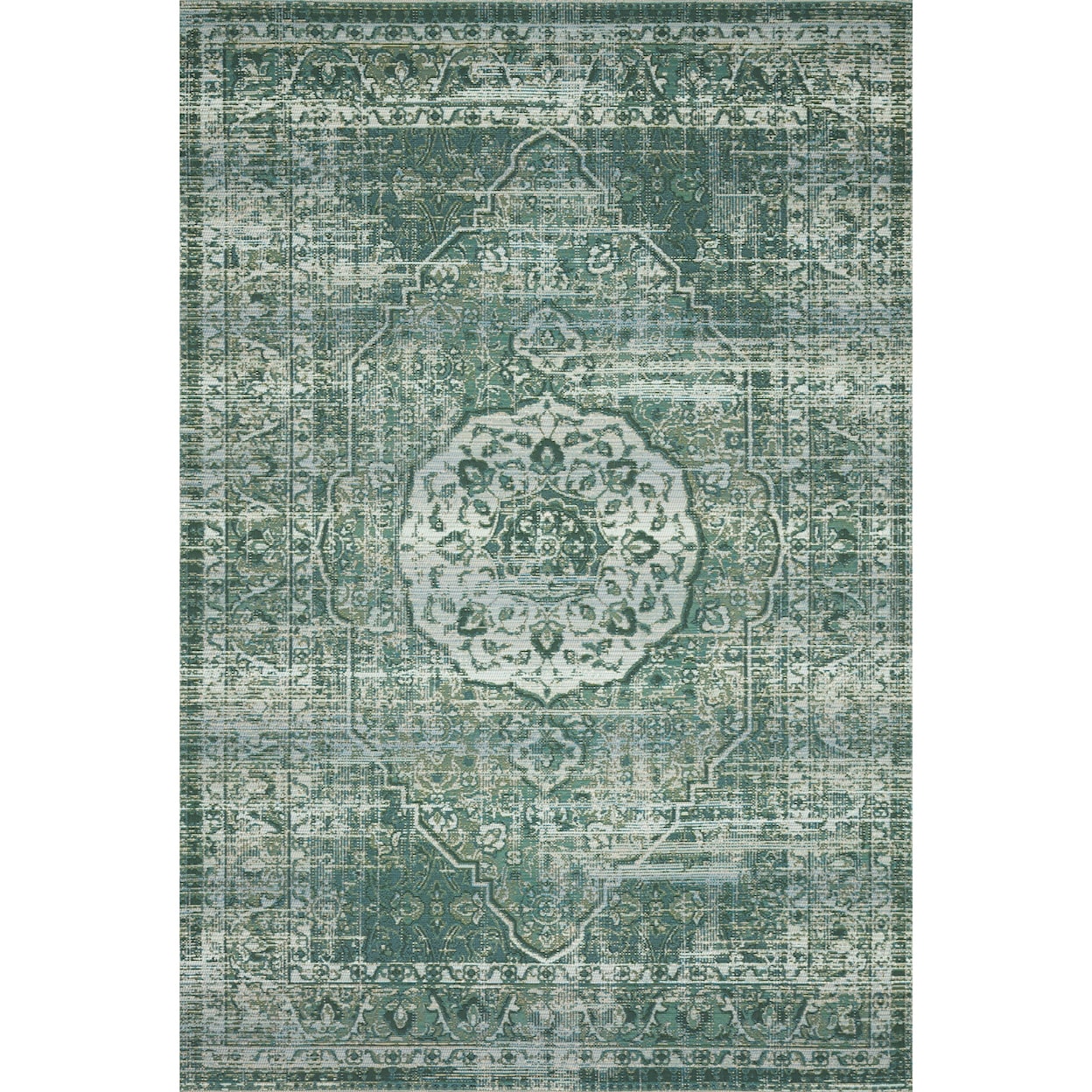 Loloi Rugs Mika 2'5" x 11'2" Green / Mist Rug