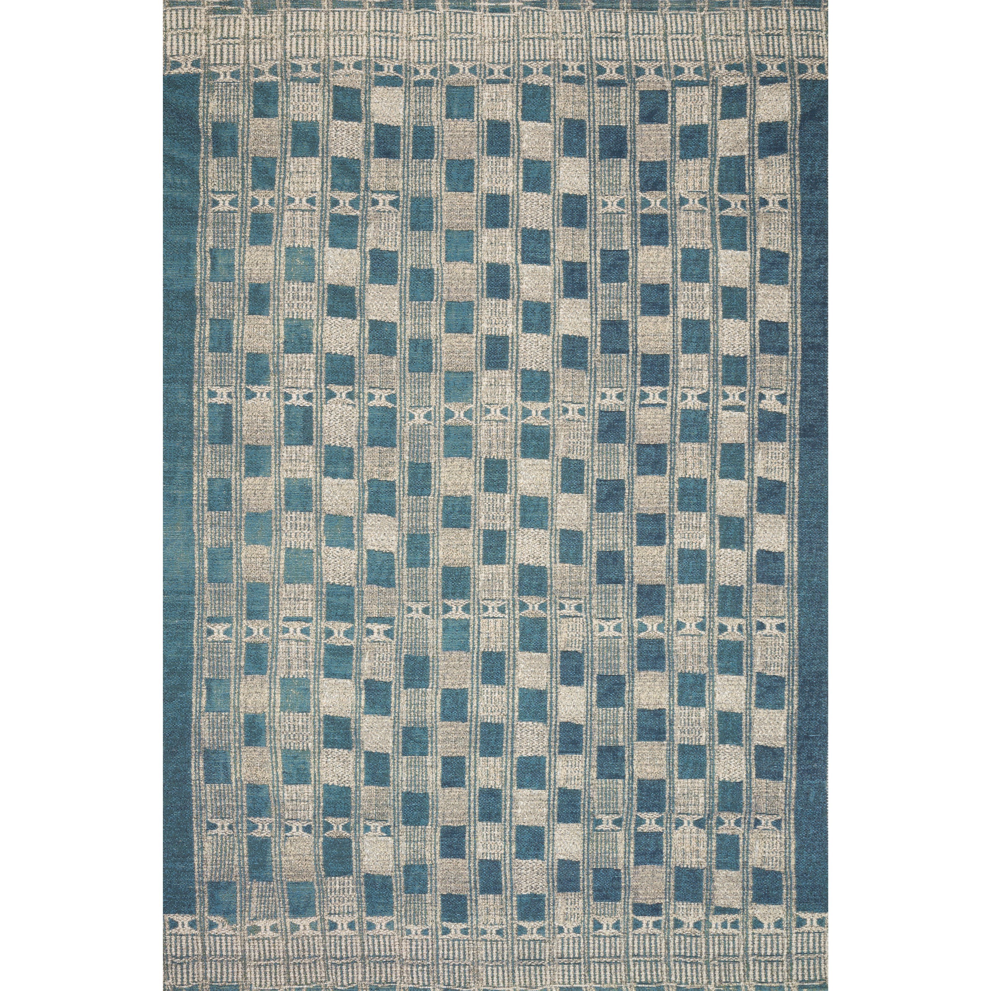 Loloi Rugs Mika 5'3" x 7'8" Blue / Ivory Rug
