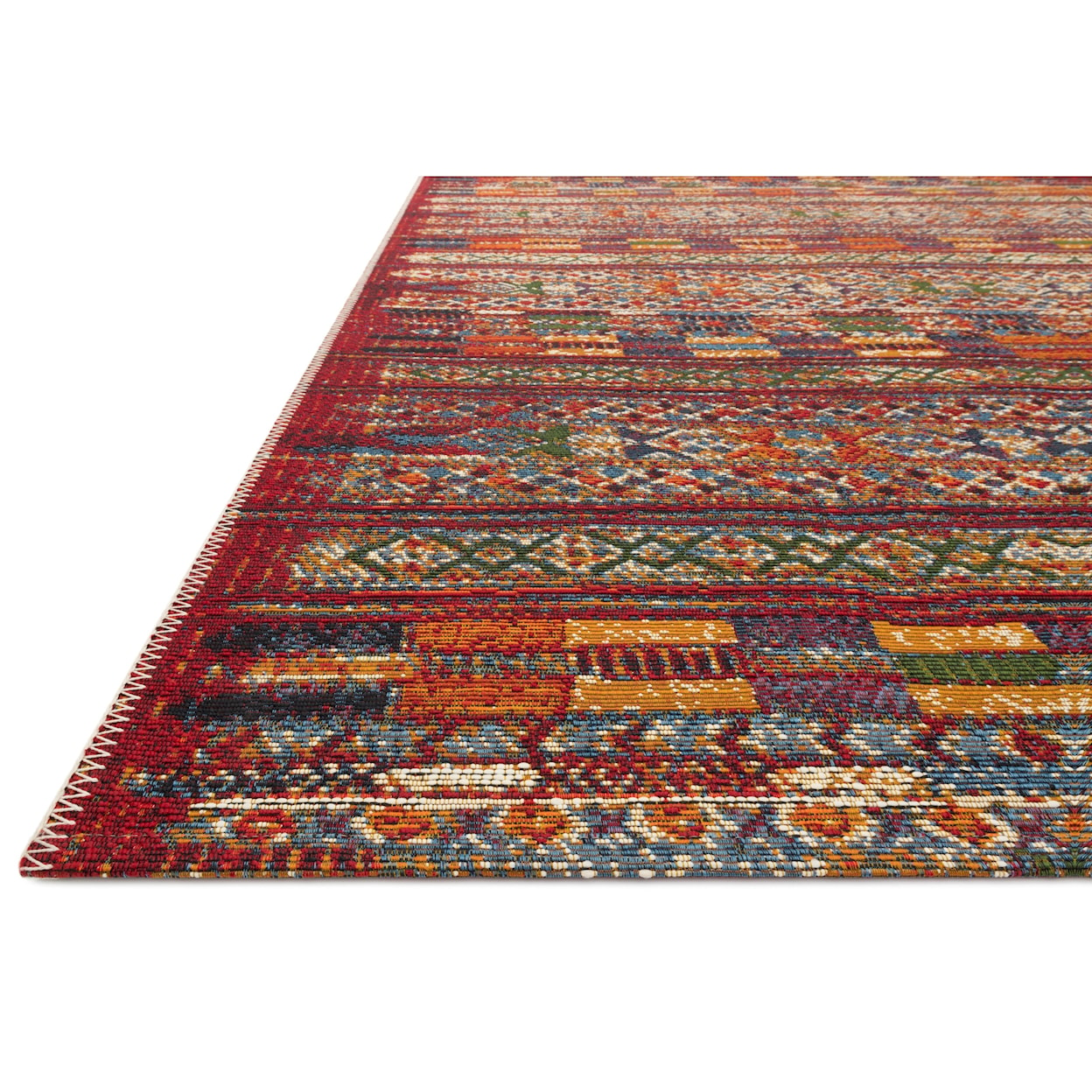 Reeds Rugs Mika 2'5" x 7'8" Red / Multi Rug