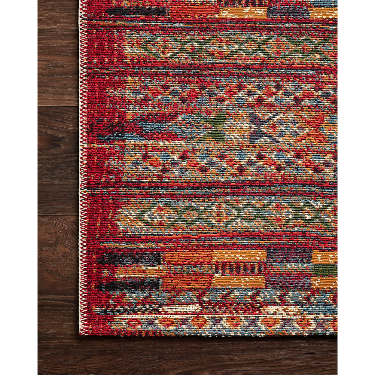 Reeds Rugs Mika 2'5" x 7'8" Red / Multi Rug