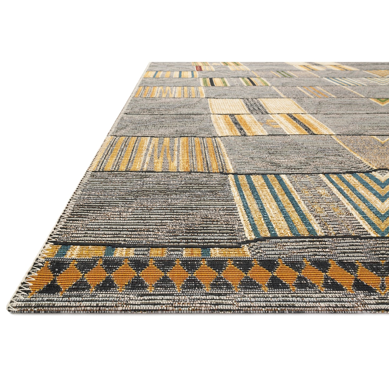 Loloi Rugs Mika 1'6" x 1'6"  Granite / Multi Rug