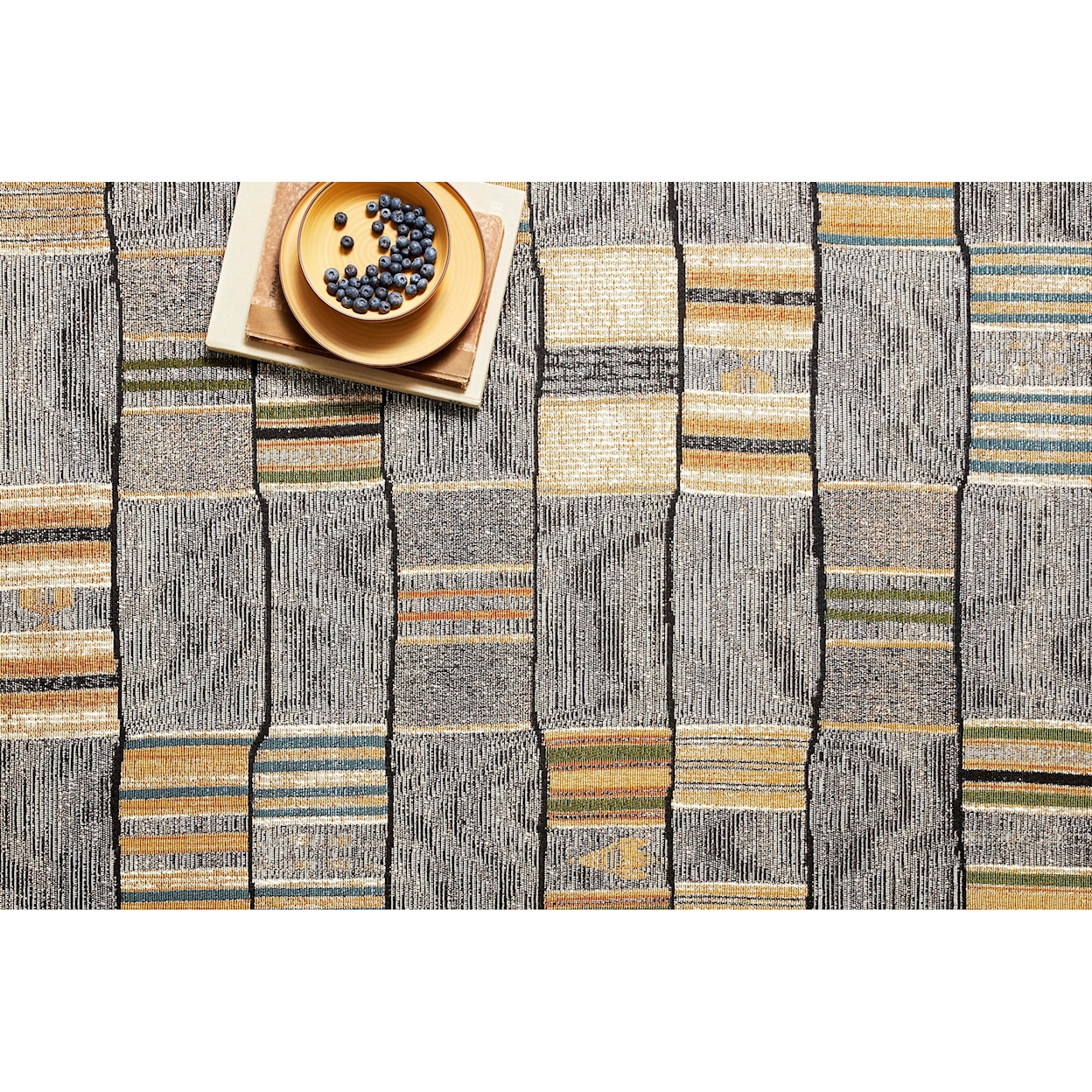 Reeds Rugs Mika 1'6" x 1'6"  Granite / Multi Rug