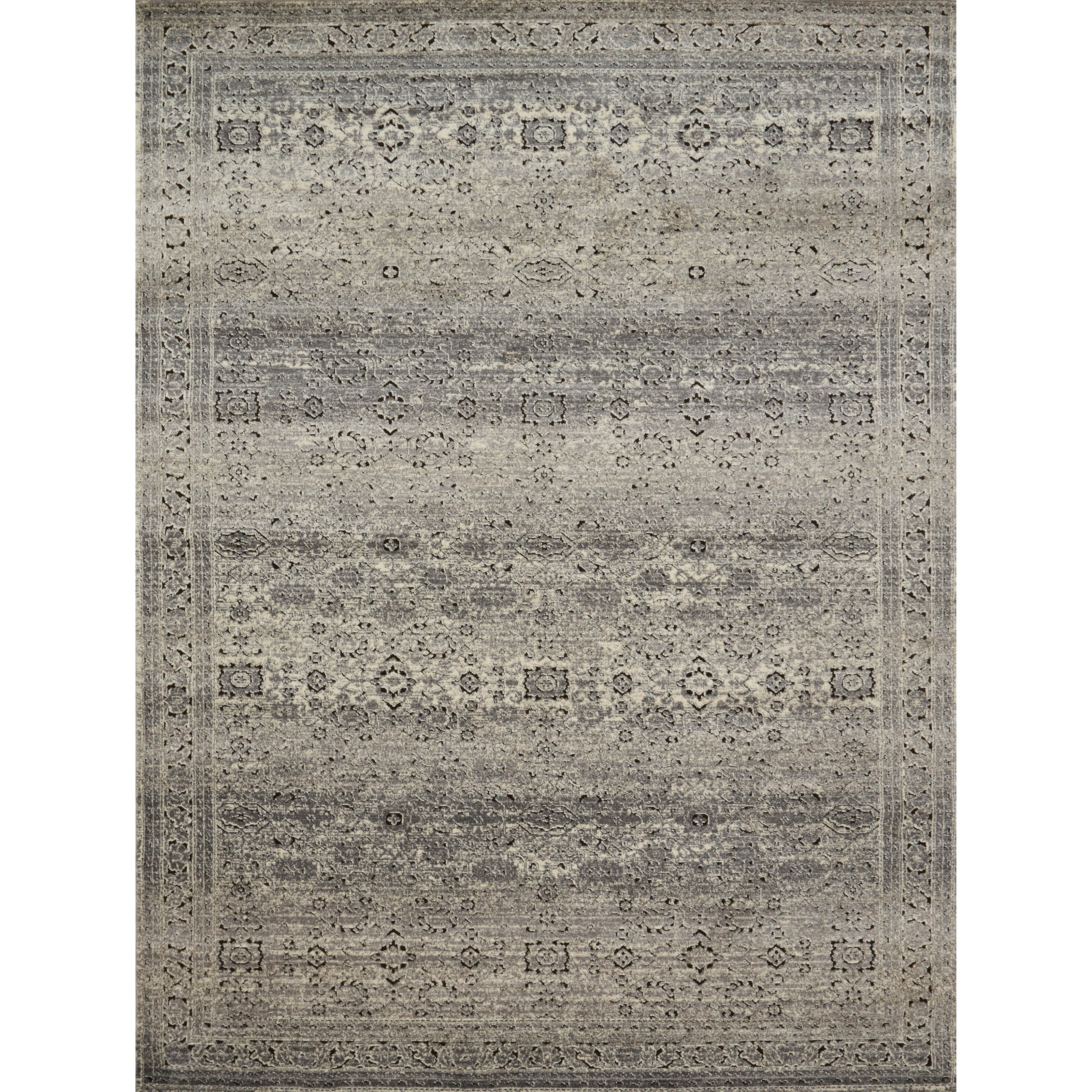 1'6" x 1'6"  Grey / Charcoal Rug