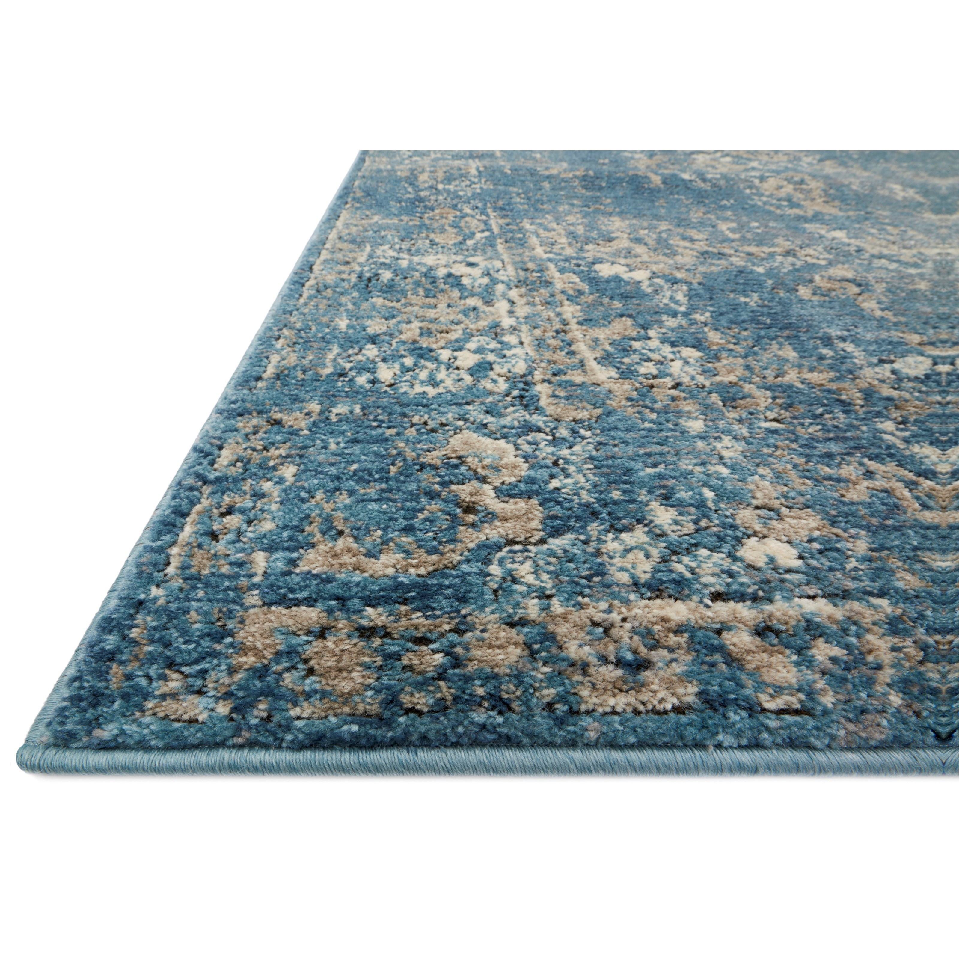 Loloi Rugs Millennium 1'6" x 1'6"  Blue / Taupe Rug