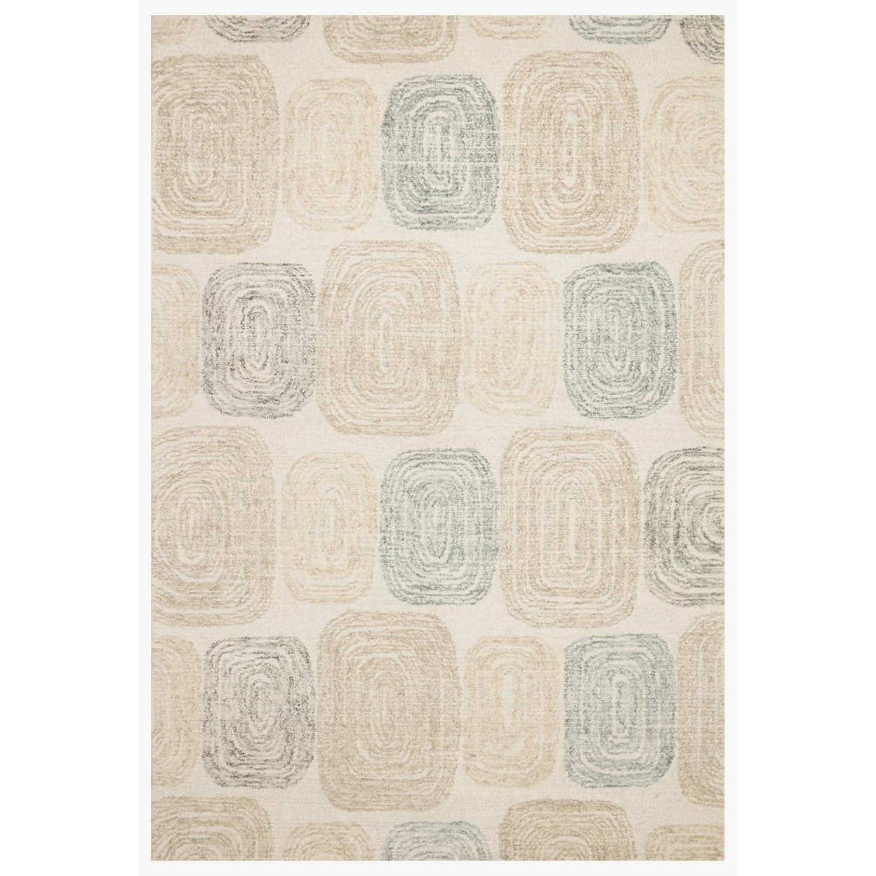 Loloi Rugs Milo 18" x 18"  Teal / Neutral Rug