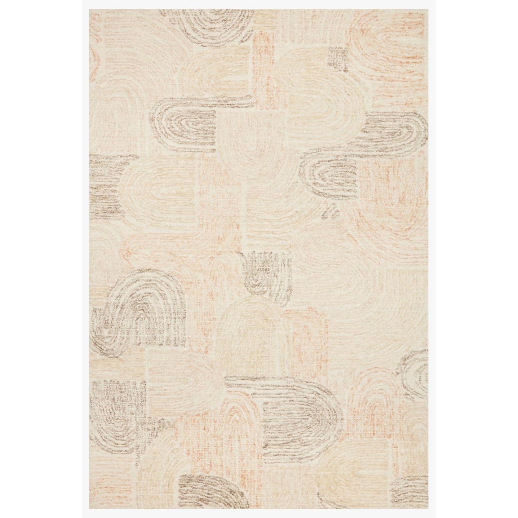 Loloi Rugs Milo 9'3" x 13' Peach / Pebble Rug