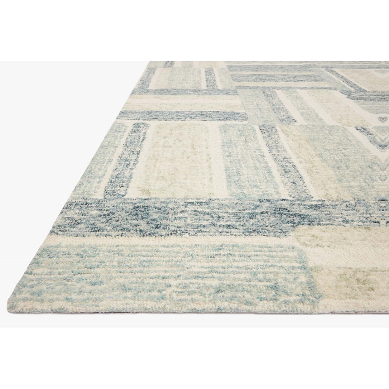 Reeds Rugs Milo 18" x 18"  Aqua / Denim Rug