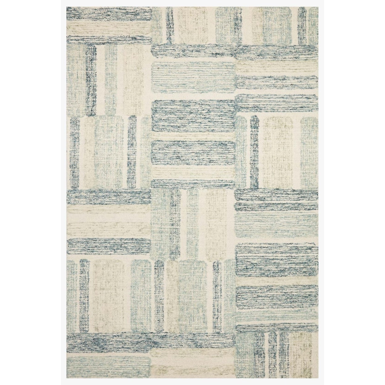 Loloi Rugs Milo 3'6" x 5'6" Aqua / Denim Rug