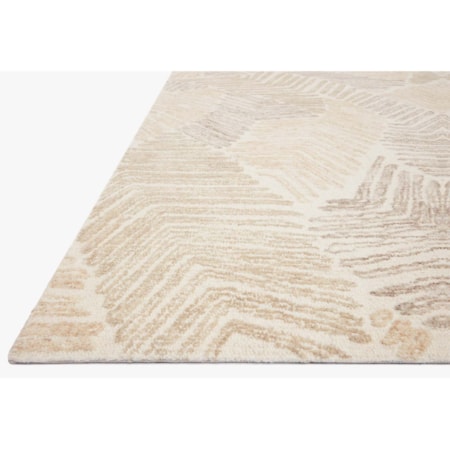 18" x 18"  Olive / Natural Rug