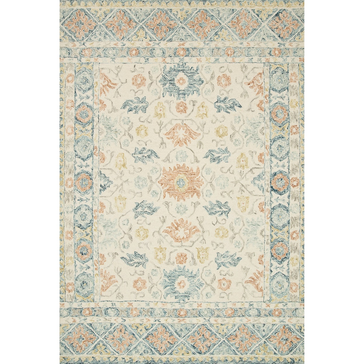 Loloi Rugs Norabel 1'6" x 1'6"  Ivory / Multi Rug