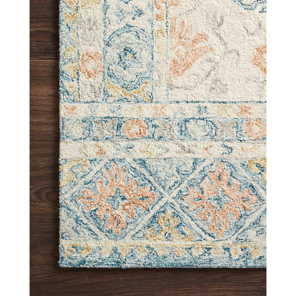 Loloi Rugs Norabel 1'6" x 1'6"  Ivory / Multi Rug