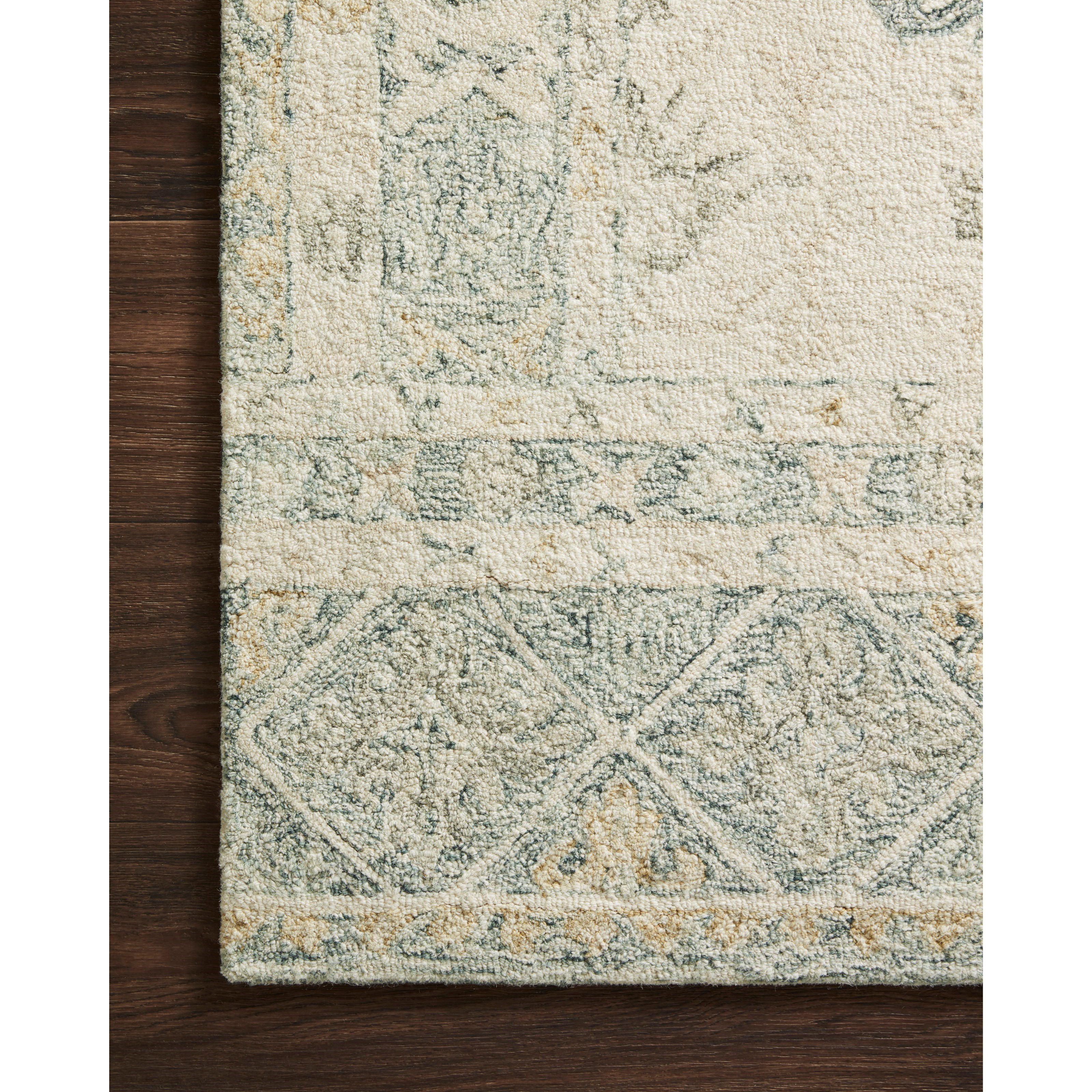 2'6" x 9'9" Ivory / Slate Rug
