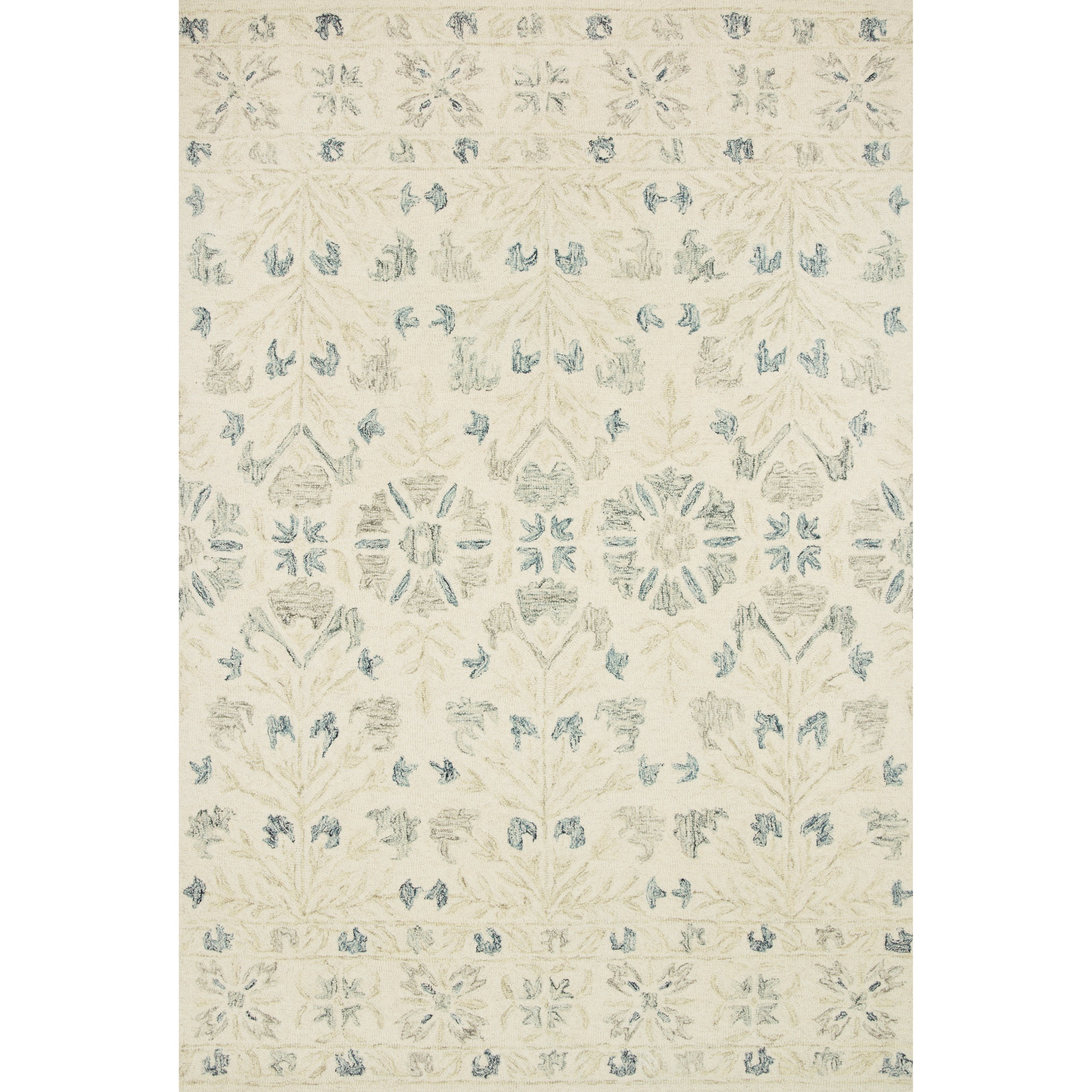 Loloi Rugs Norabel 2'6" x 7'6" Ivory / Grey Rug