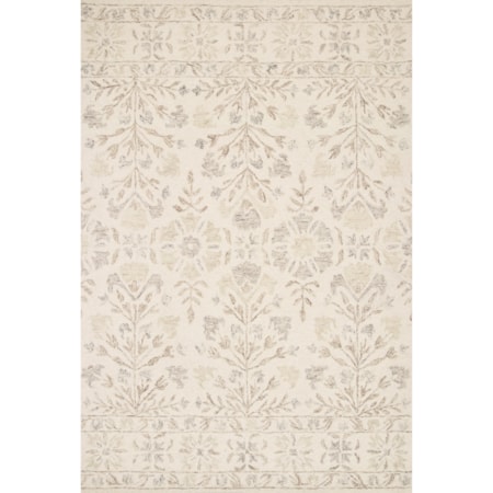 1'6" x 1'6"  Ivory / Neutral Rug