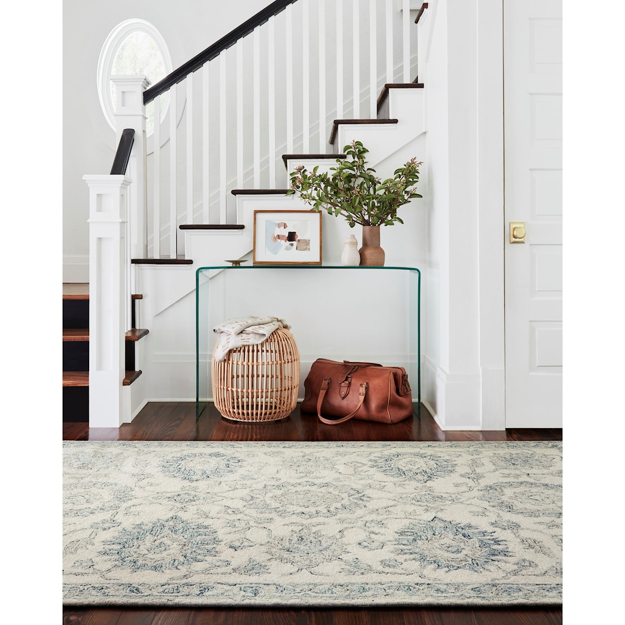 Loloi Rugs Norabel 1'6" x 1'6"  Ivory / Blue Rug