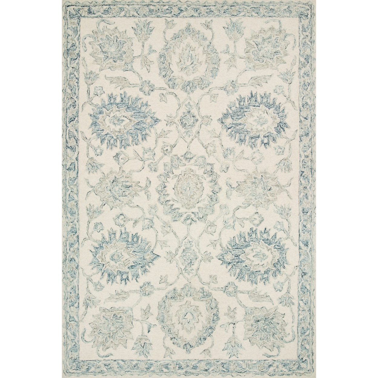 Loloi Rugs Norabel 2'6" x 7'6" Ivory / Blue Rug
