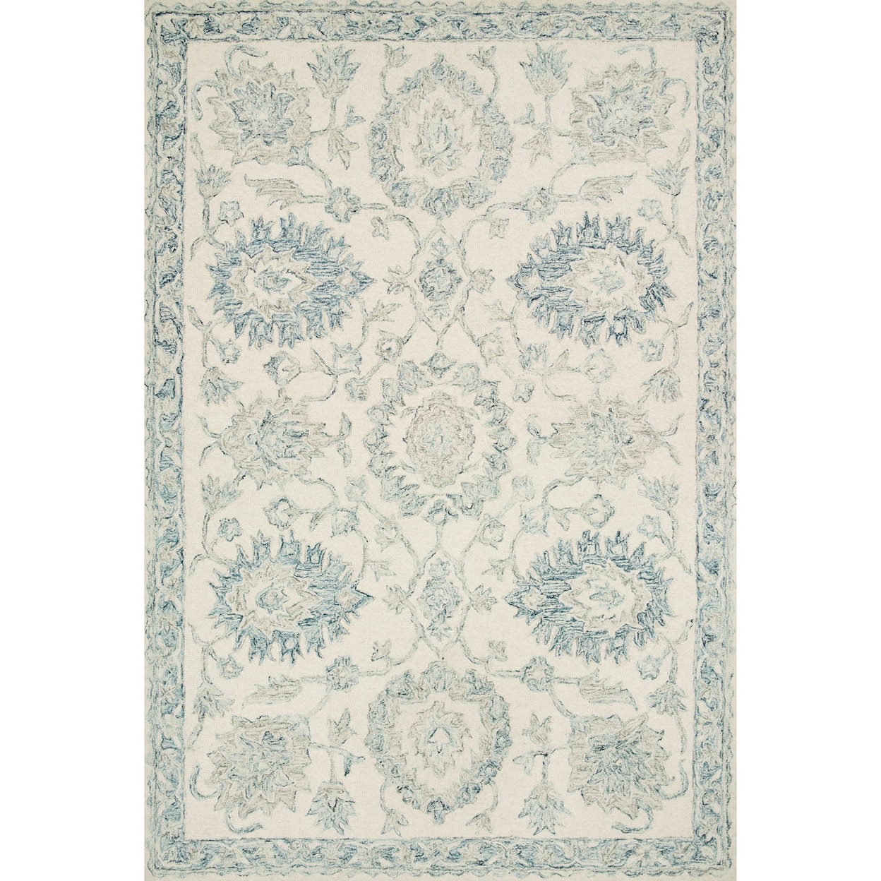 Loloi Rugs Norabel 7'9" x 9'9" Ivory / Blue Rug