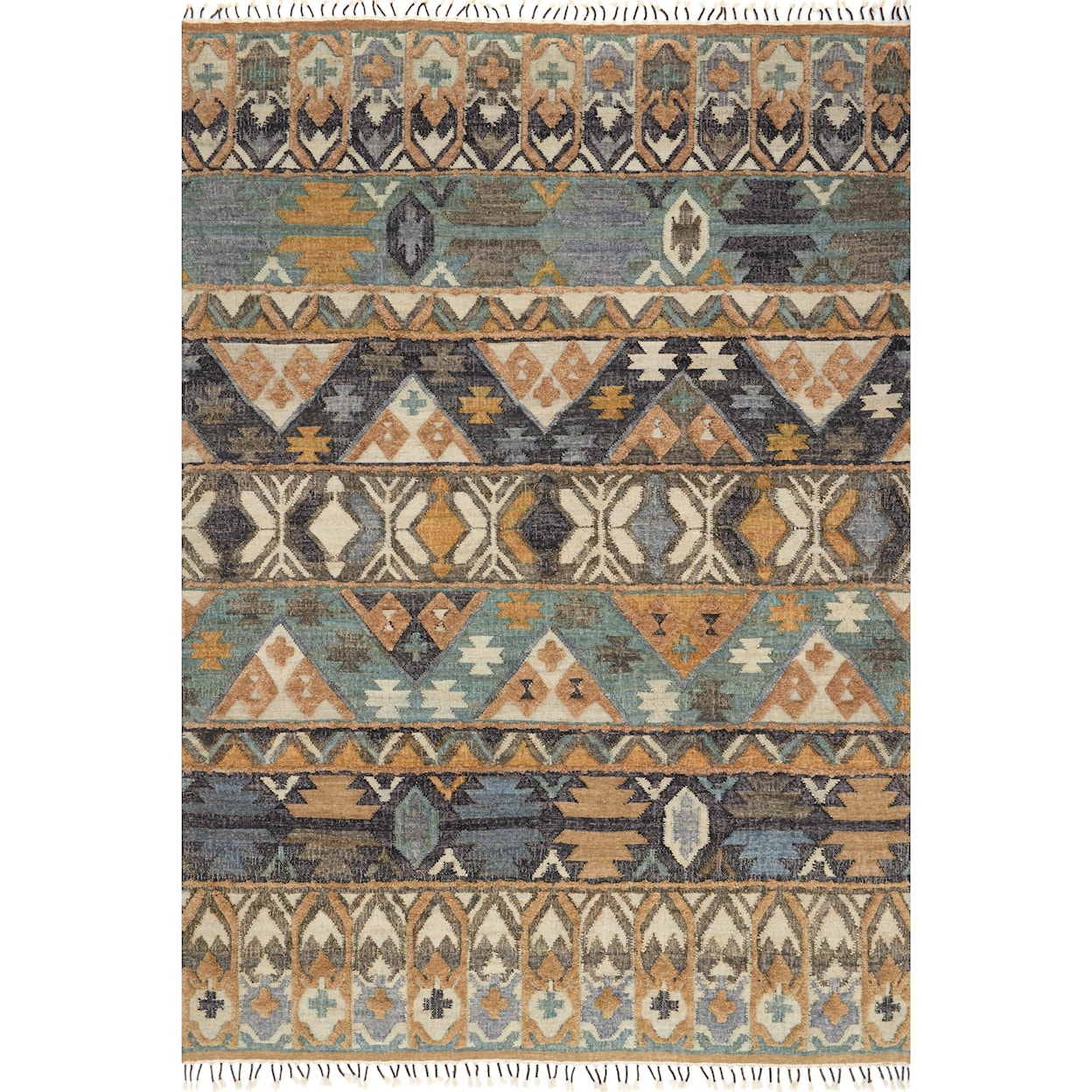 Loloi Rugs Owen 1'6" x 1'6"  Ocean / Camel Rug