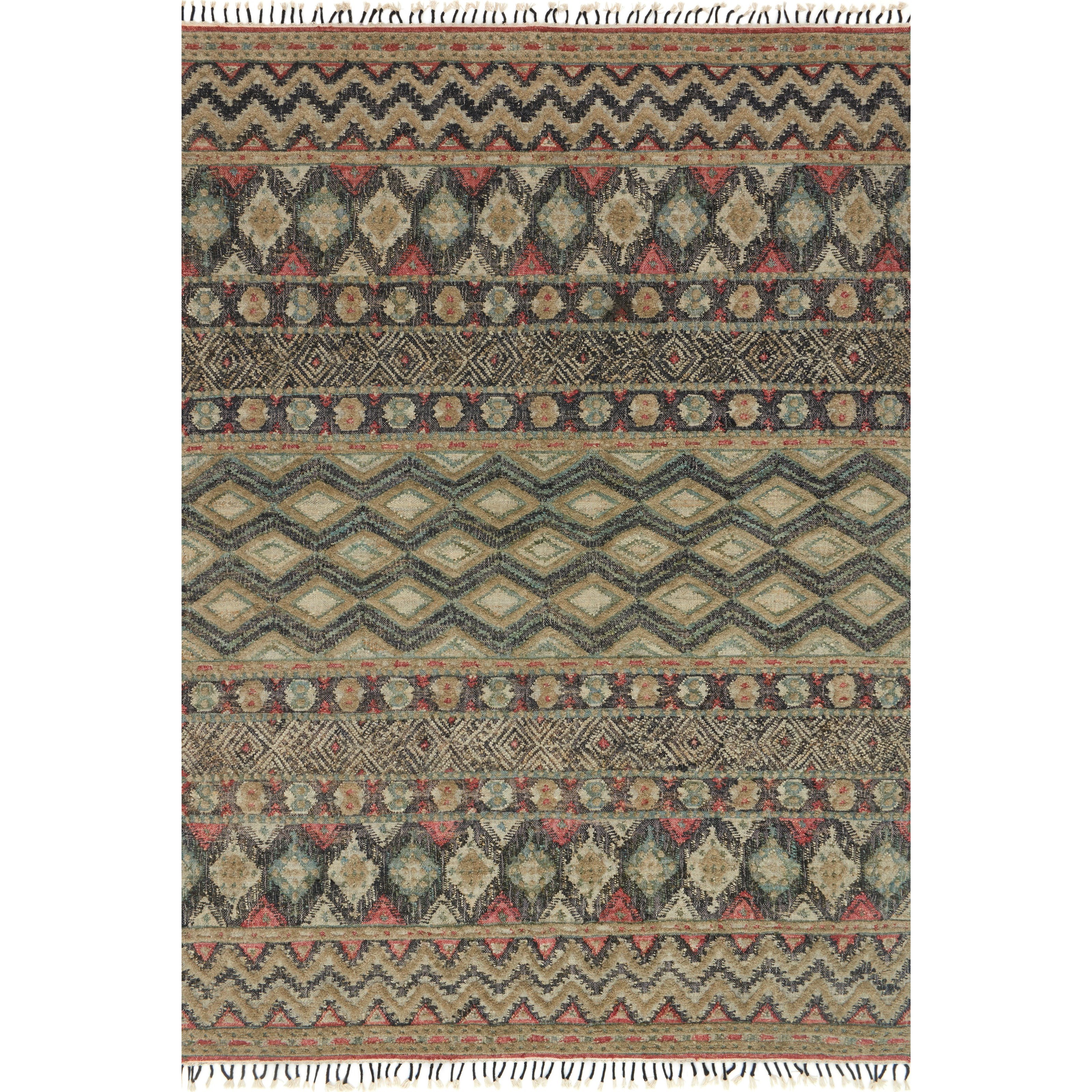 1'6" x 1'6"  Indigo / Sage Rug