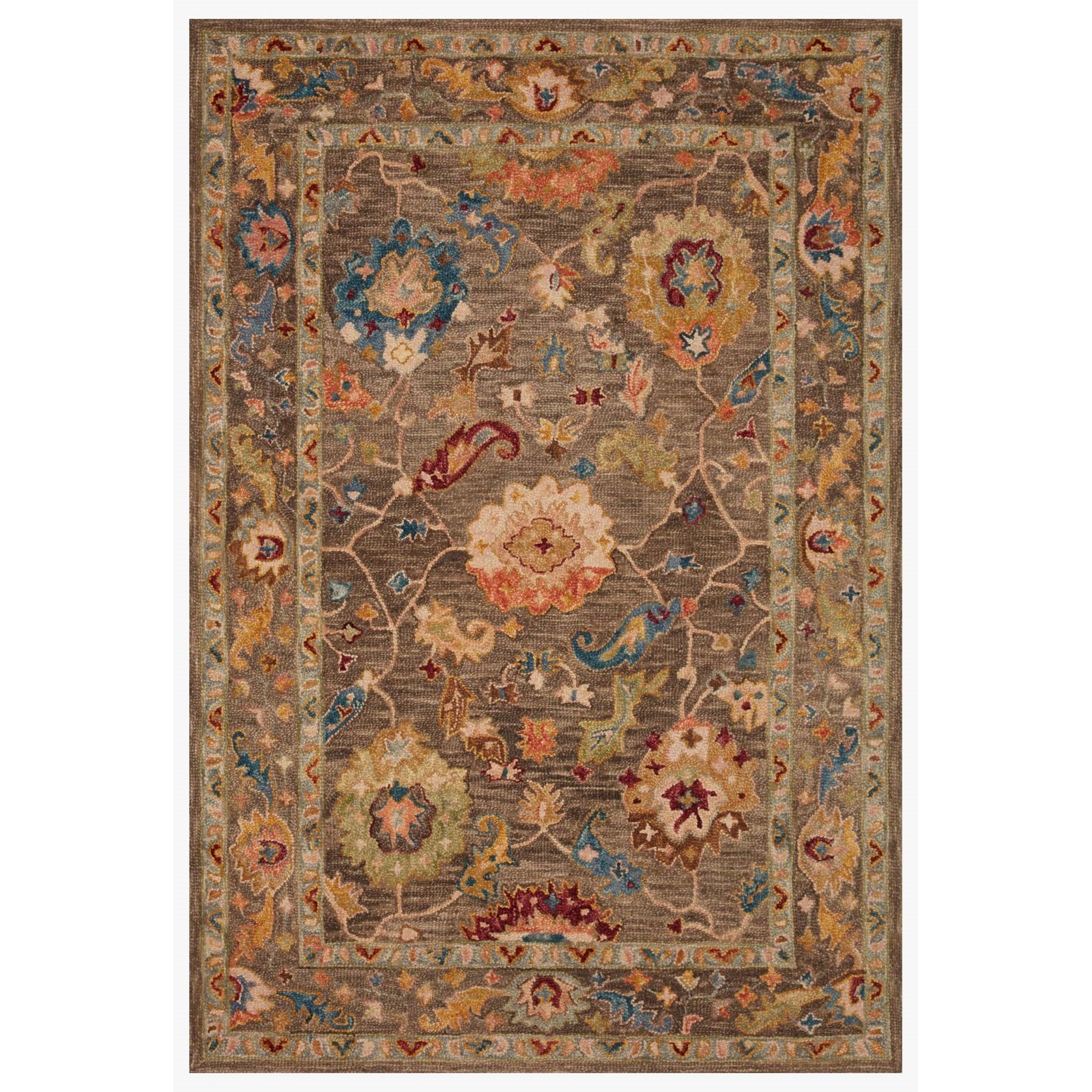 Loloi Rugs Padma 8'6" x 12' Charcoal / Multi Rug