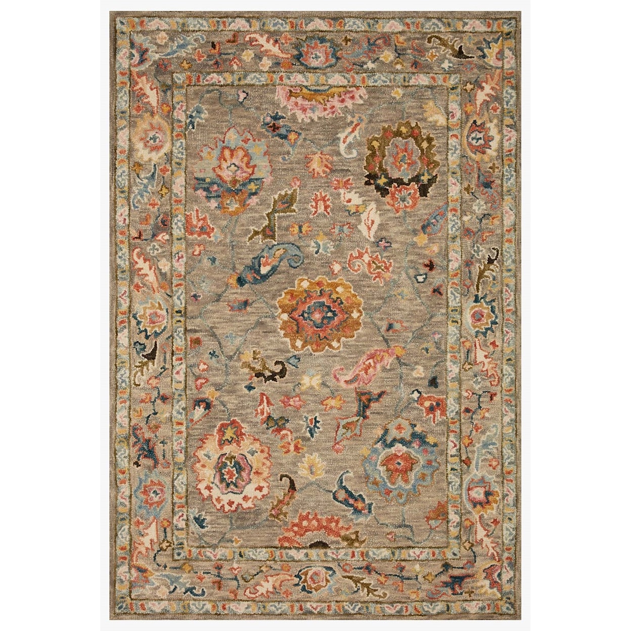 Loloi Rugs Padma 3'6" x 5'6" Grey / Multi Rug