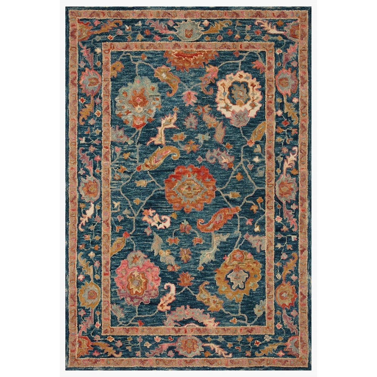 Reeds Rugs Padma 3'0" x 3'0"  Marine / Multi Rug