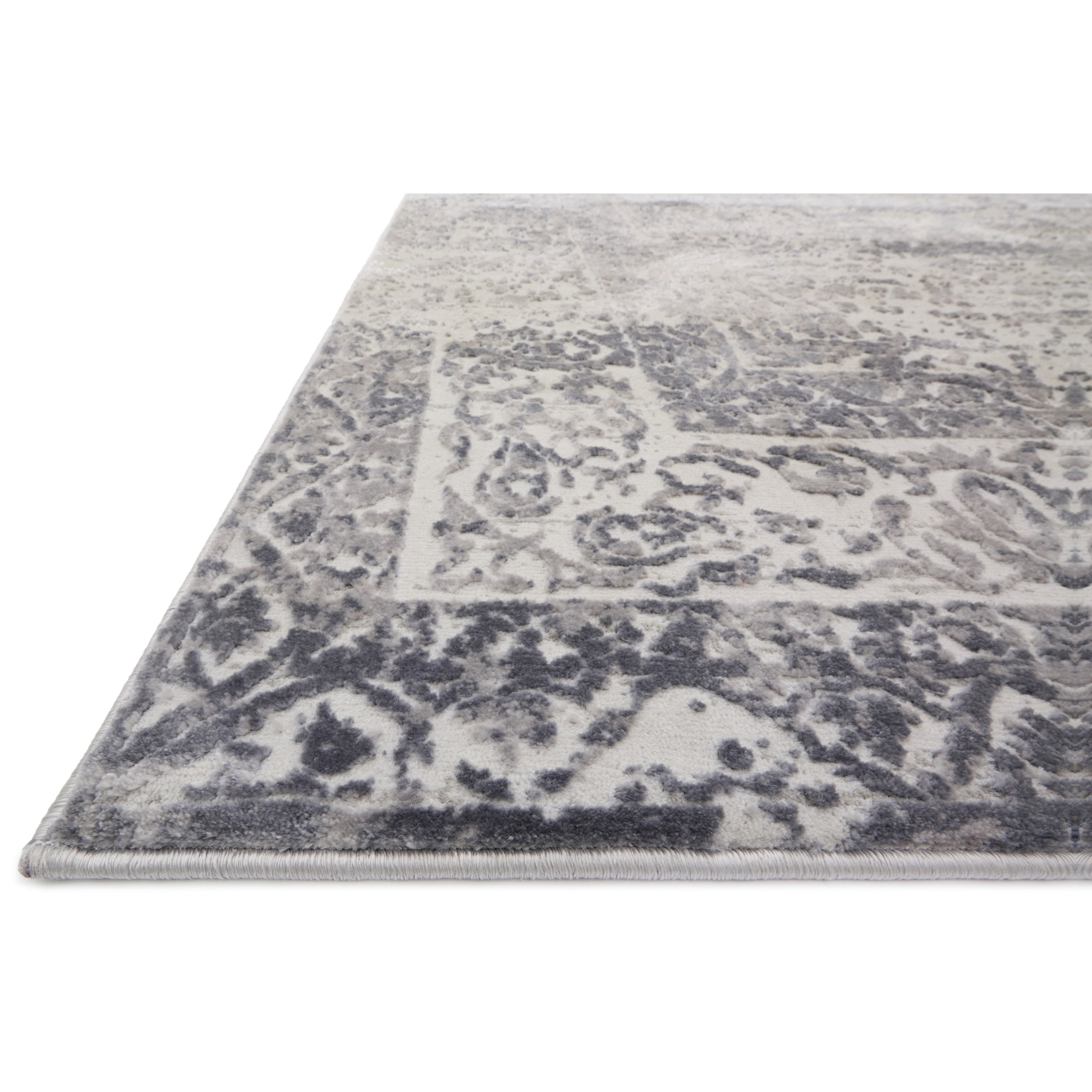 Loloi Rugs Patina 1'6" x 1'6"  Silver / Lt. Grey Rug
