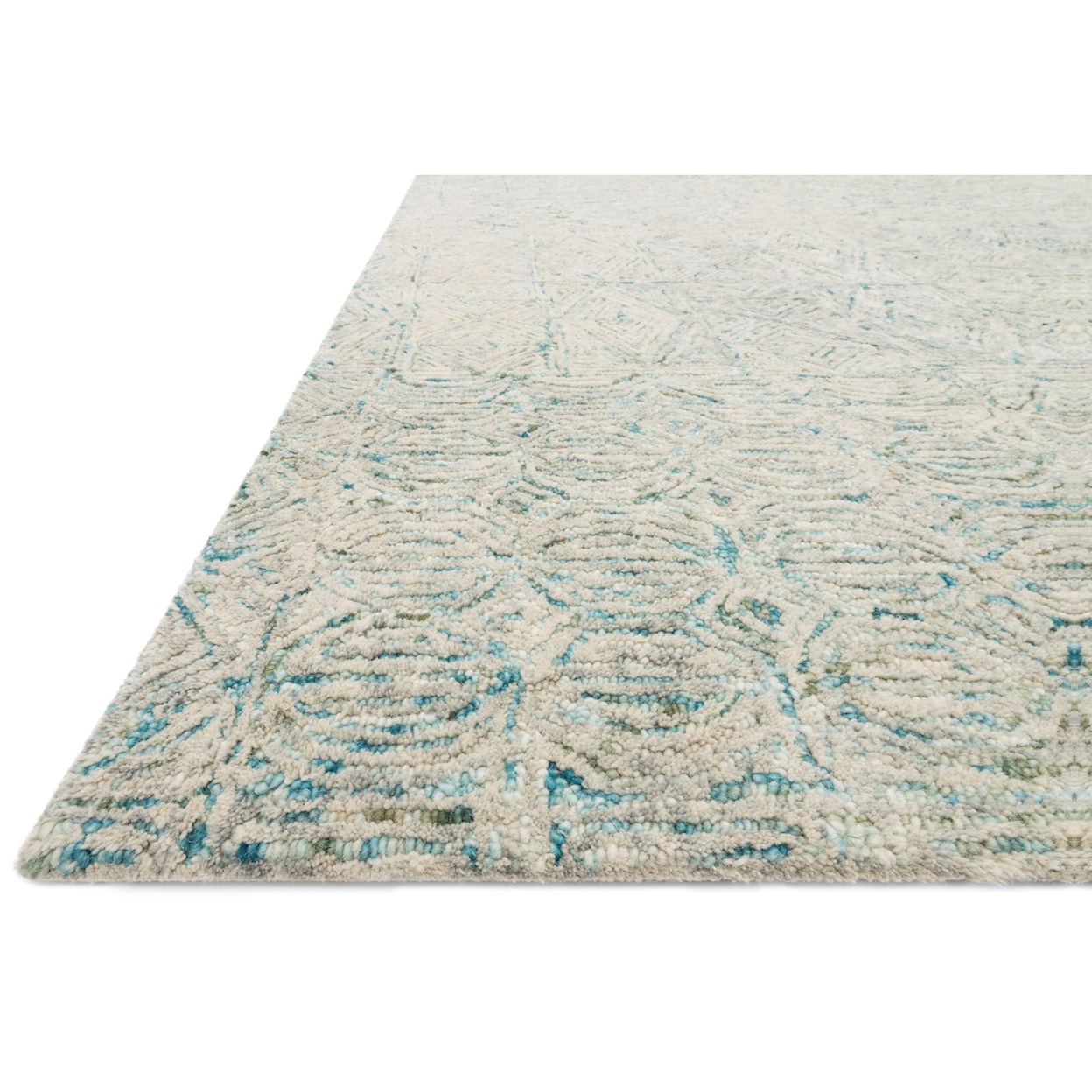 Loloi Rugs Peregrine 1'6" x 1'6"  Aqua Rug