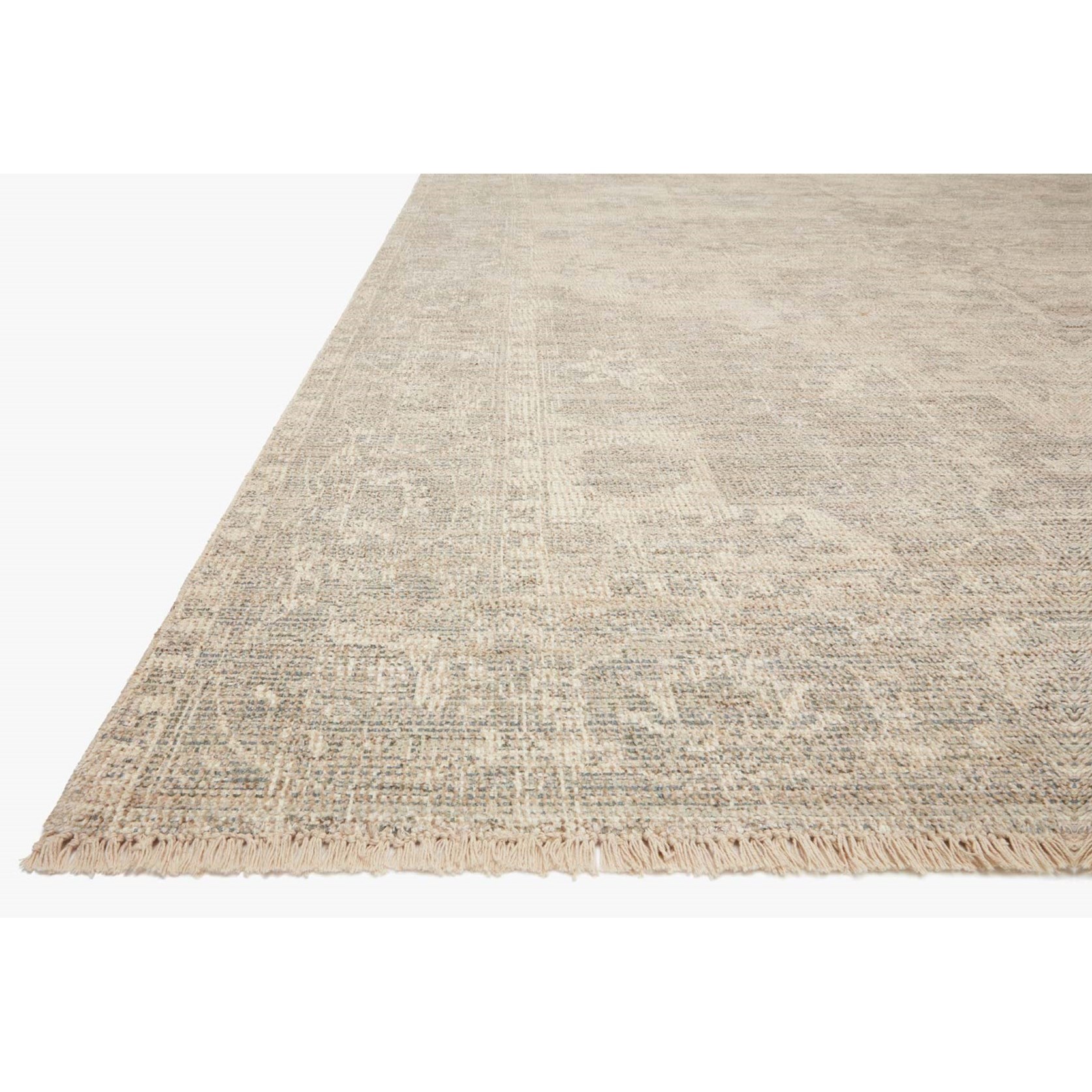18" x 18"  Ivory / Grey Rug
