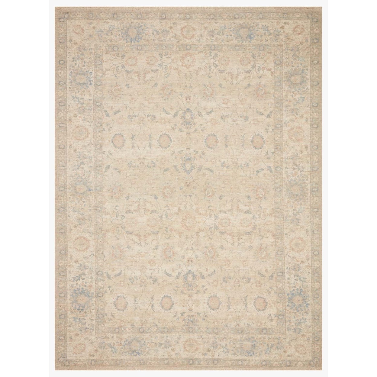 Reeds Rugs Priya 5'0" x 7'6" Natural / Blue Rug