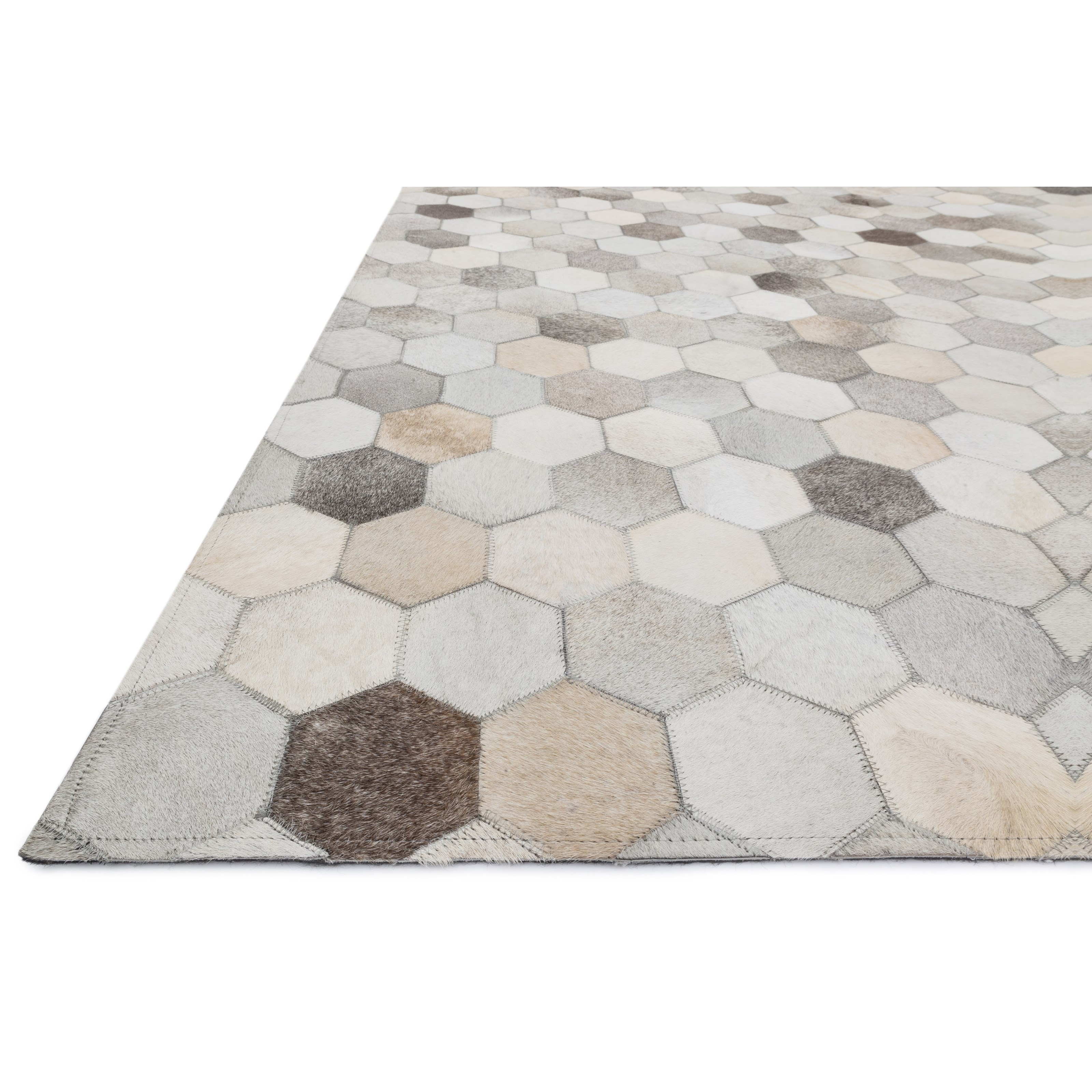 1'6" x 1'6"  Grey Rug