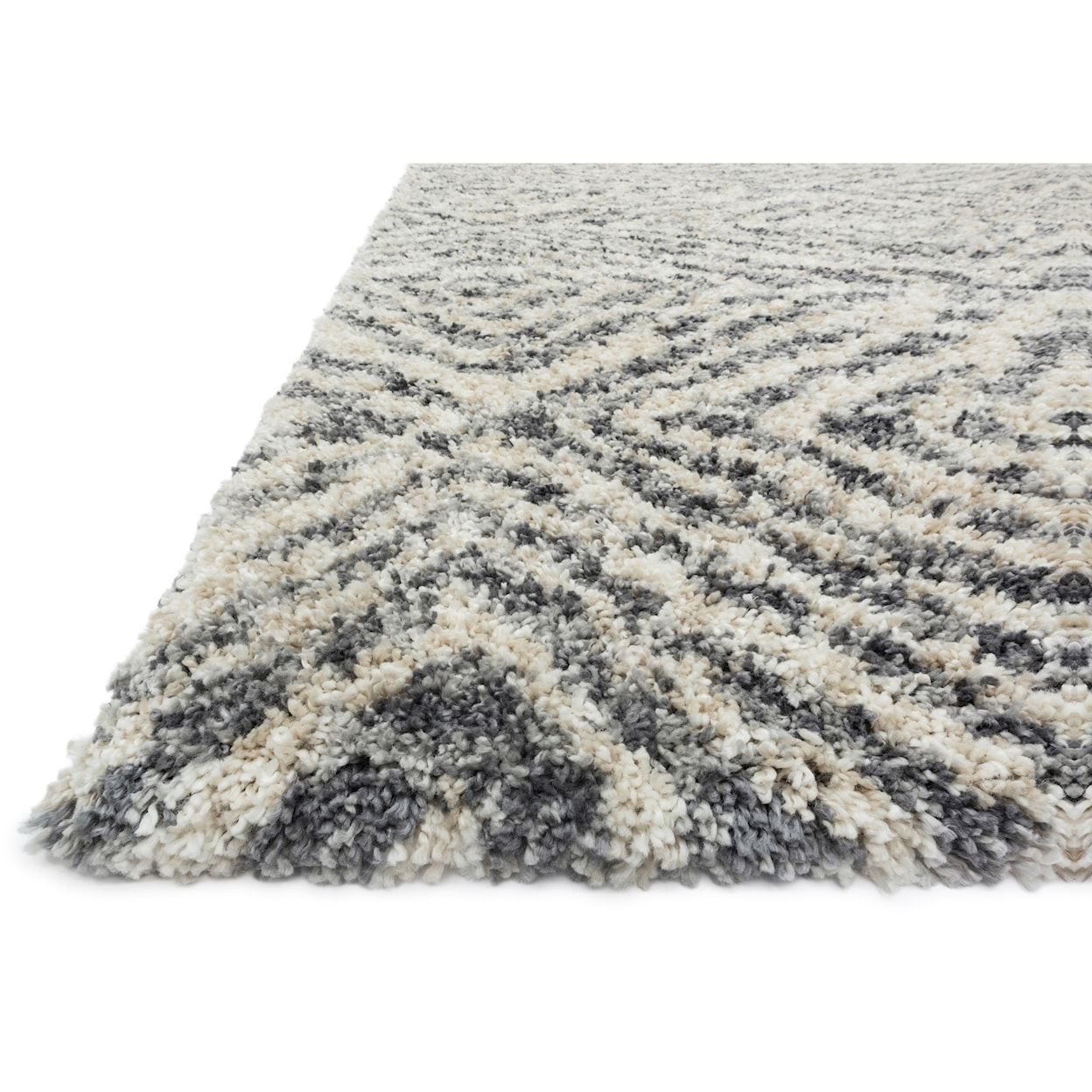 Loloi Rugs Quincy 2'3" x 12' Graphite / Sand Rug